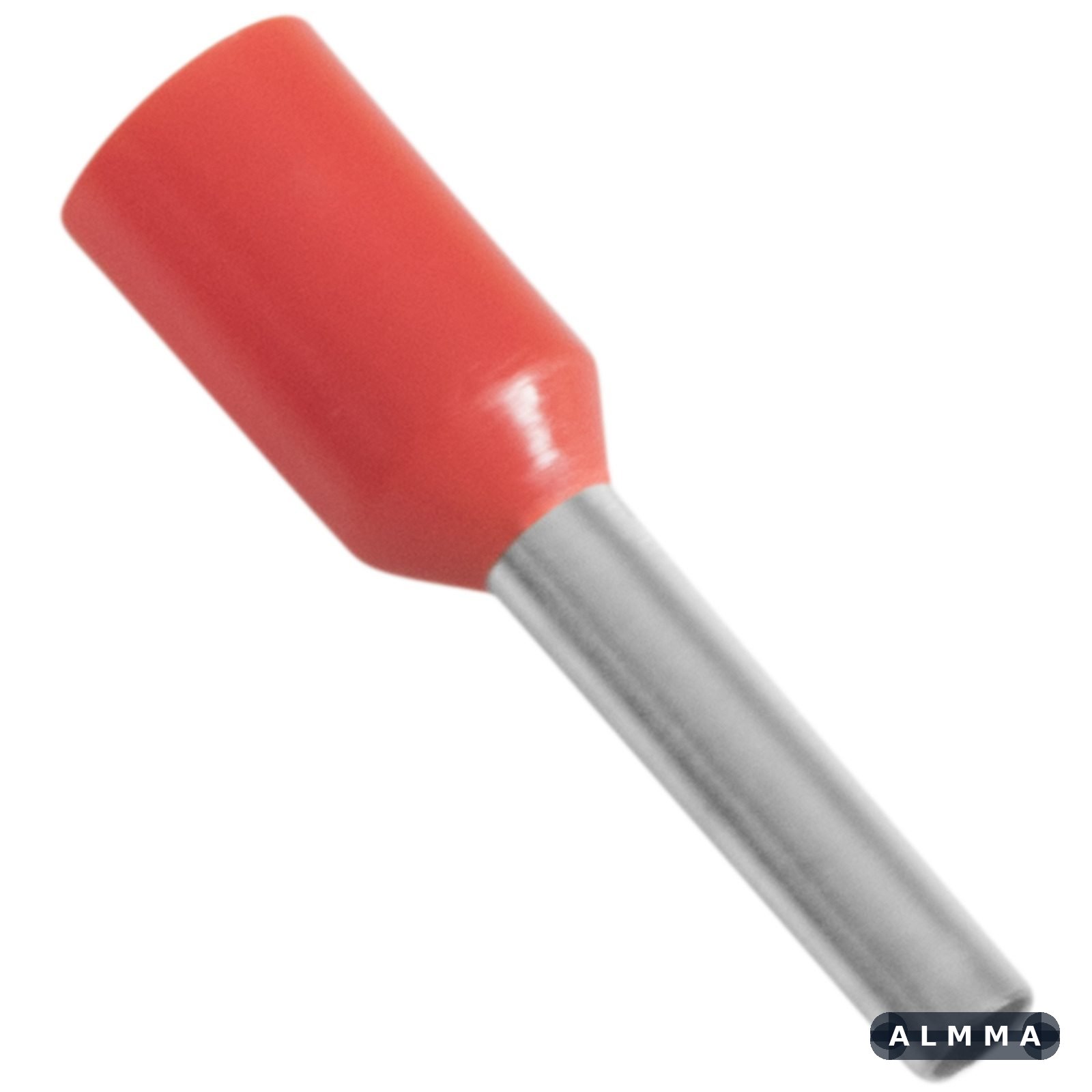 Terminais de Conexão Tubulares Tramontina em cobre estanhado e nylon 1,0 mm² x 8 Vermelho 100 Peças 50 UNIDADES EMB.MINIMA