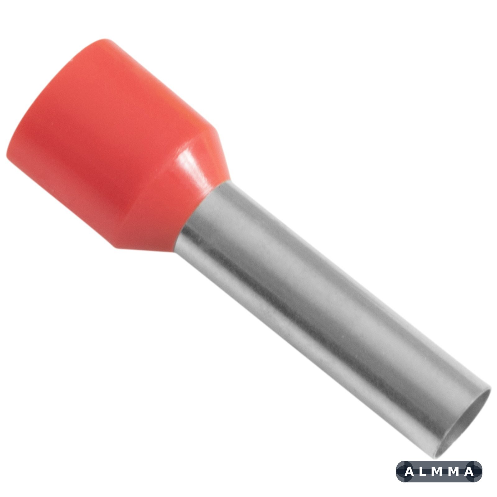Terminais de Conexão Tubulares Tramontina em cobre estanhado e nylon 10 mm² x 18 Vermelho 20 Peças 50 UNIDADES EMB.MINIMA