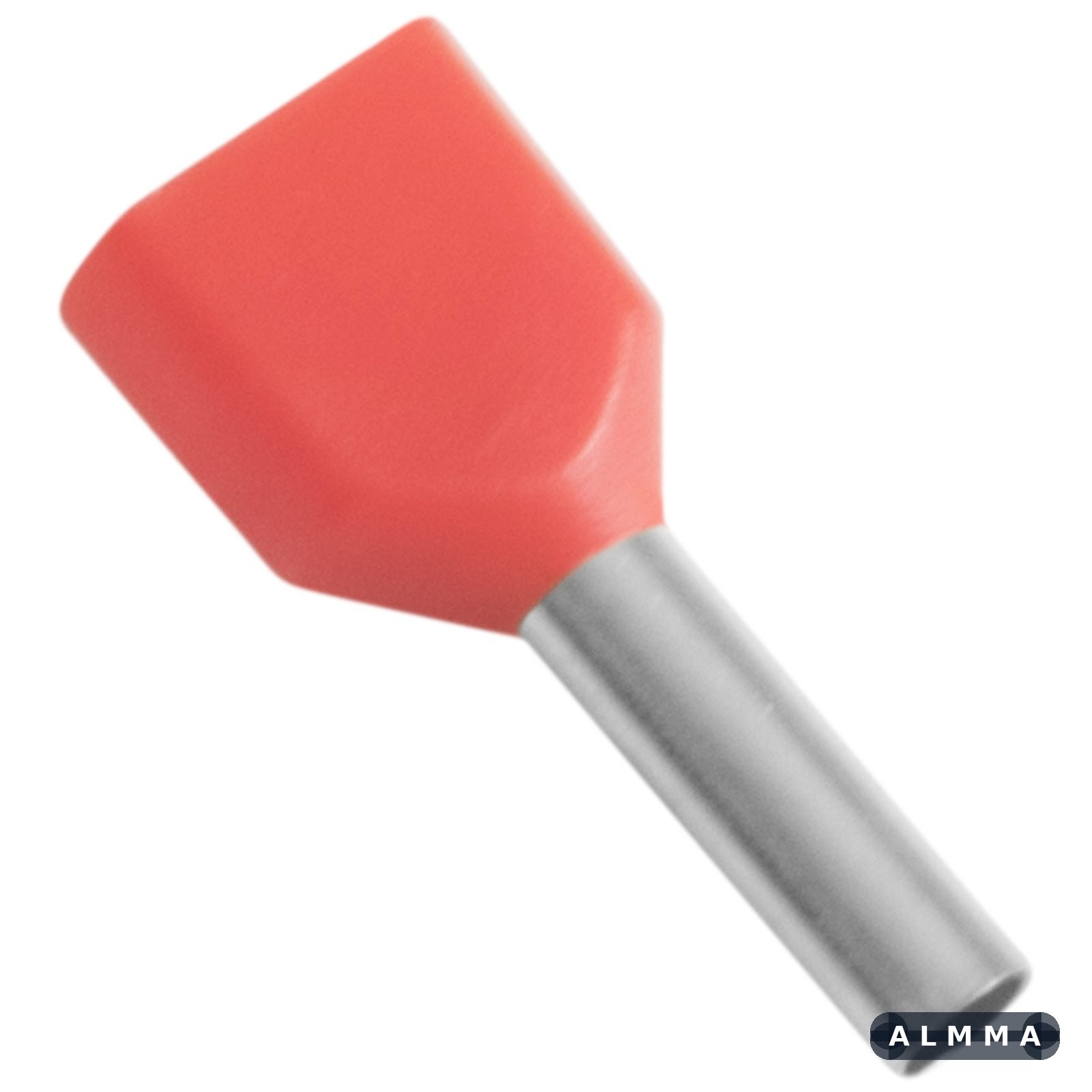 Terminais de Conexão Tubulares Duplos Tramontina em cobre estanhado e nylon 1,0 mm² x 8 Vermelho 100 Peças 50 UNIDADES EMB.MINIMA