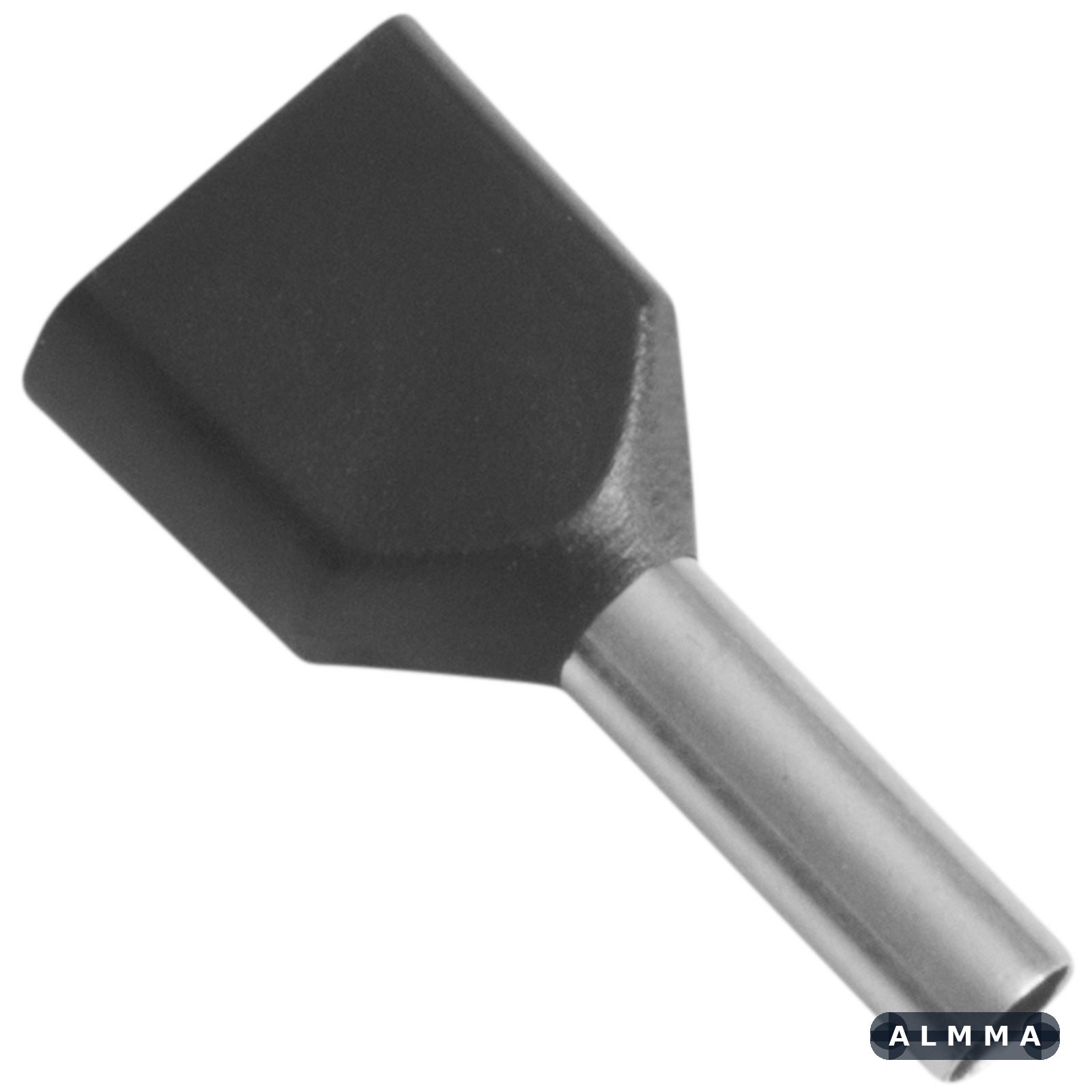 Terminais de Conexão Tubulares Duplos Tramontina em cobre estanhado e nylon 1,5 mm² x 8 Preto 100 Peças 50 UNIDADES EMB.MINIMA