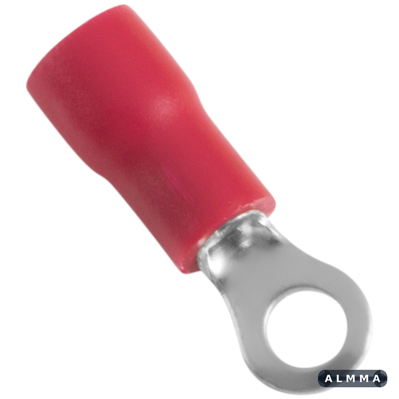 Terminais de Conexão Olhal Tramontina em cobre estanhado e nylon 1,5 mm² x 5,7 mm x M3 Vermelho 50 Peças 24 UNIDADES EMB.MINIMA
