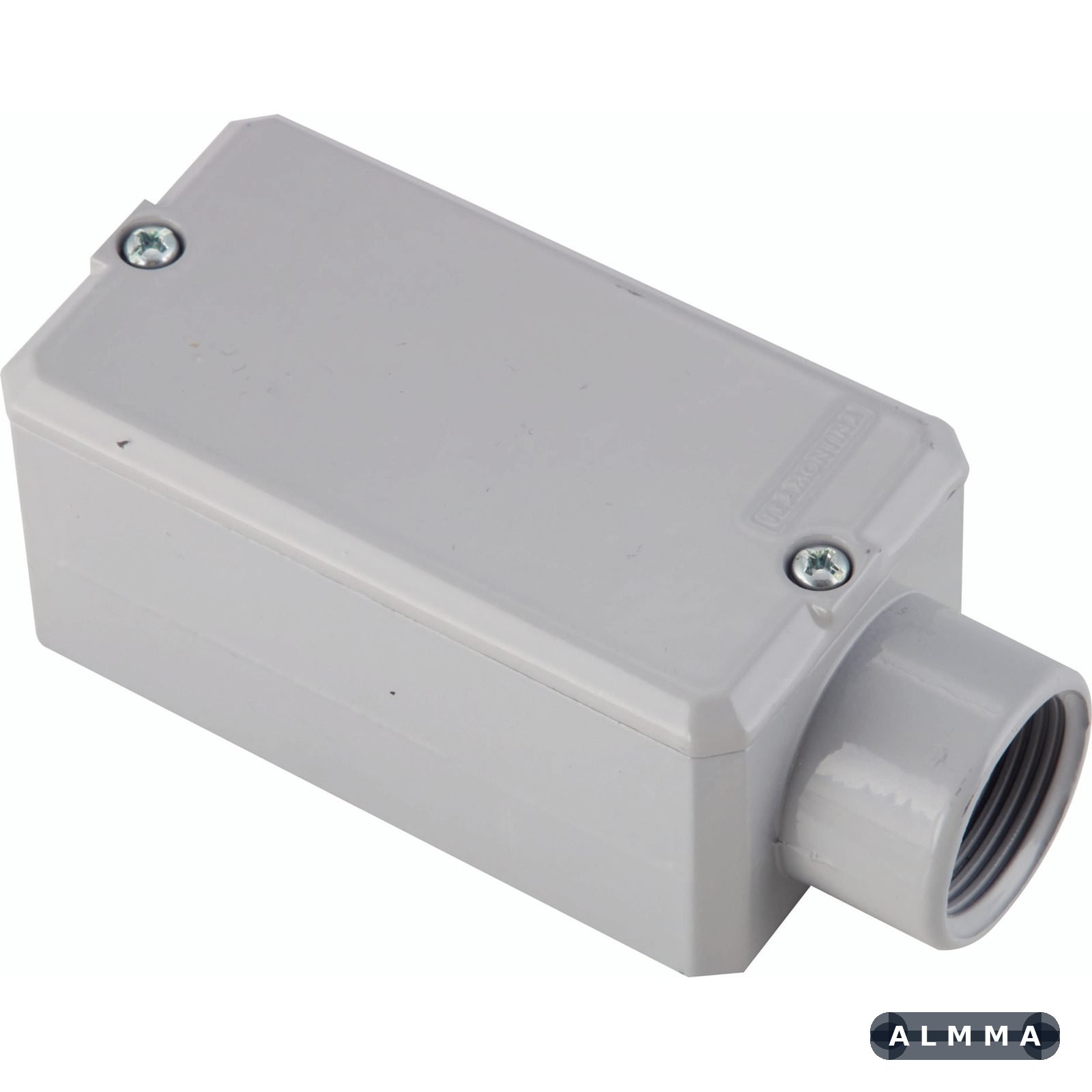 Condulete Fixo 1" Tramontina Tipo E com Tampa e com Pintura Eletrostática sem Rosca 12 UN. EMB.MINIMA
