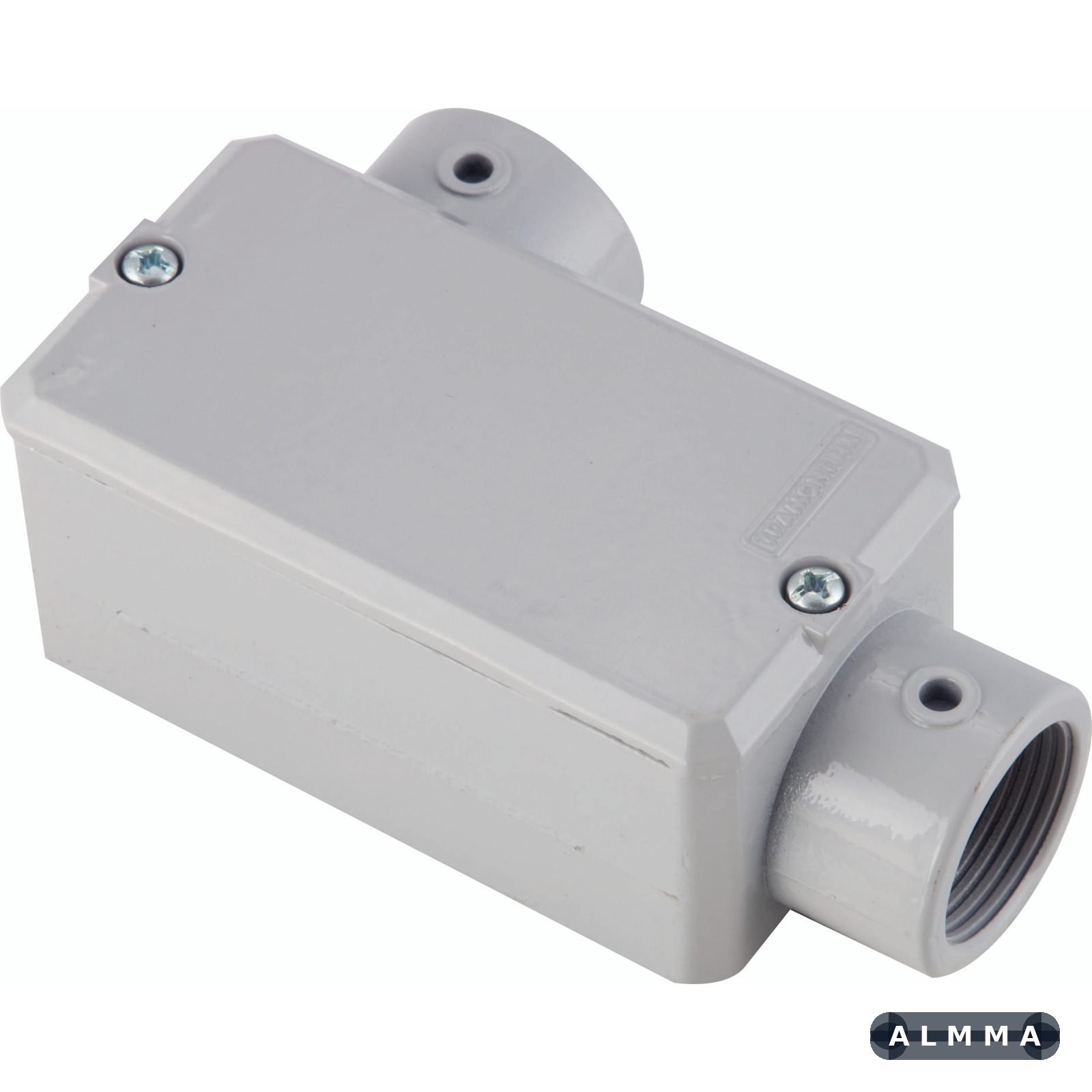 Condulete Fixo 1" Tramontina Tipo LL com Tampa e com Pintura Eletrostática sem Rosca 12 UNIDADES EMB.MINIMA