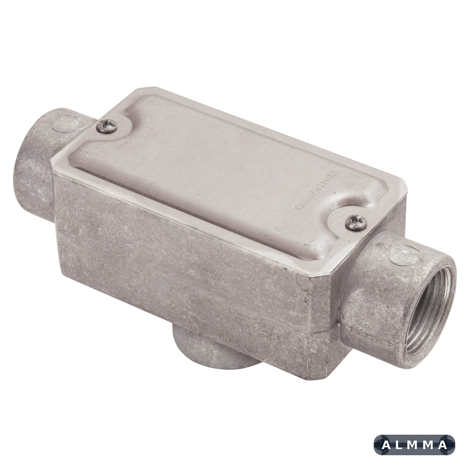 Condulete fixo 1/2" tipo "TB" - com tampa / rosca BSP / sem pintura 12 UN. EMB.MINIMA