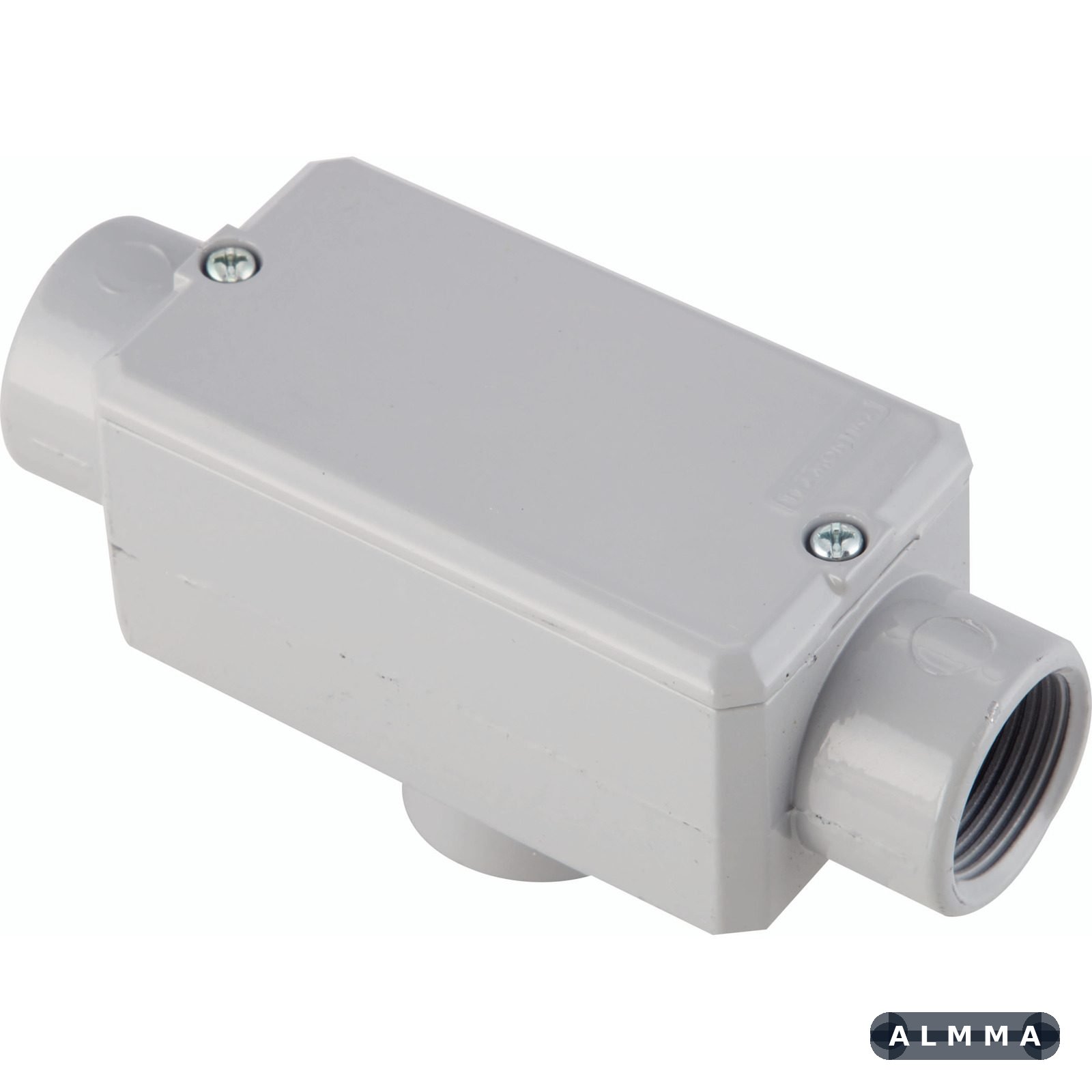 Condulete fixo 1/2" tipo "TB" - com tampa / rosca BSP / com pintura eletrostática a pó 12 UN. EMB.MINIMA