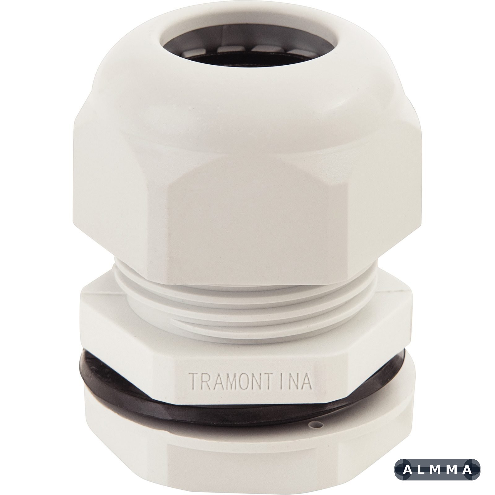 Conector prensa-cabo 1.1/4 polegada Tramontina em termoplástico cinza com bucha 25 UNIDADES EMB.MINIMA