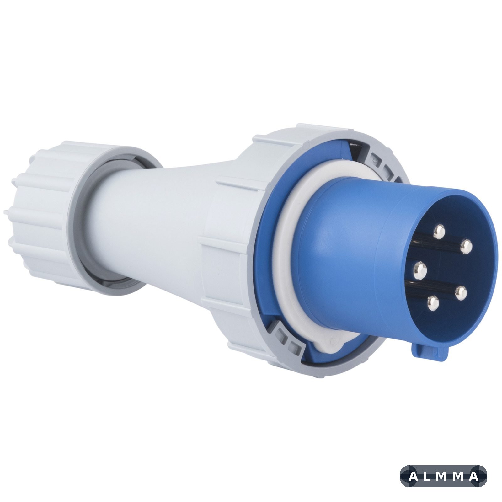 Plugue Móvel Industrial 3P+N+T Tramontina 63 A 220-250 V 9 H IP67 10 UNIDADES EMB.MINIMA