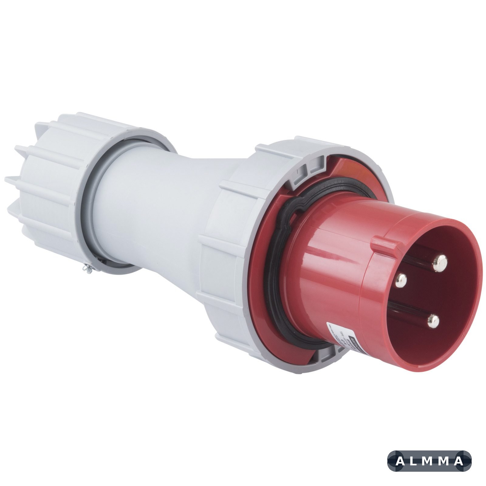 Plugue Móvel Industrial 2P+T Tramontina 125 A 380-415 V 6 H IP67 6 UNIDADES EMB.MINIMA