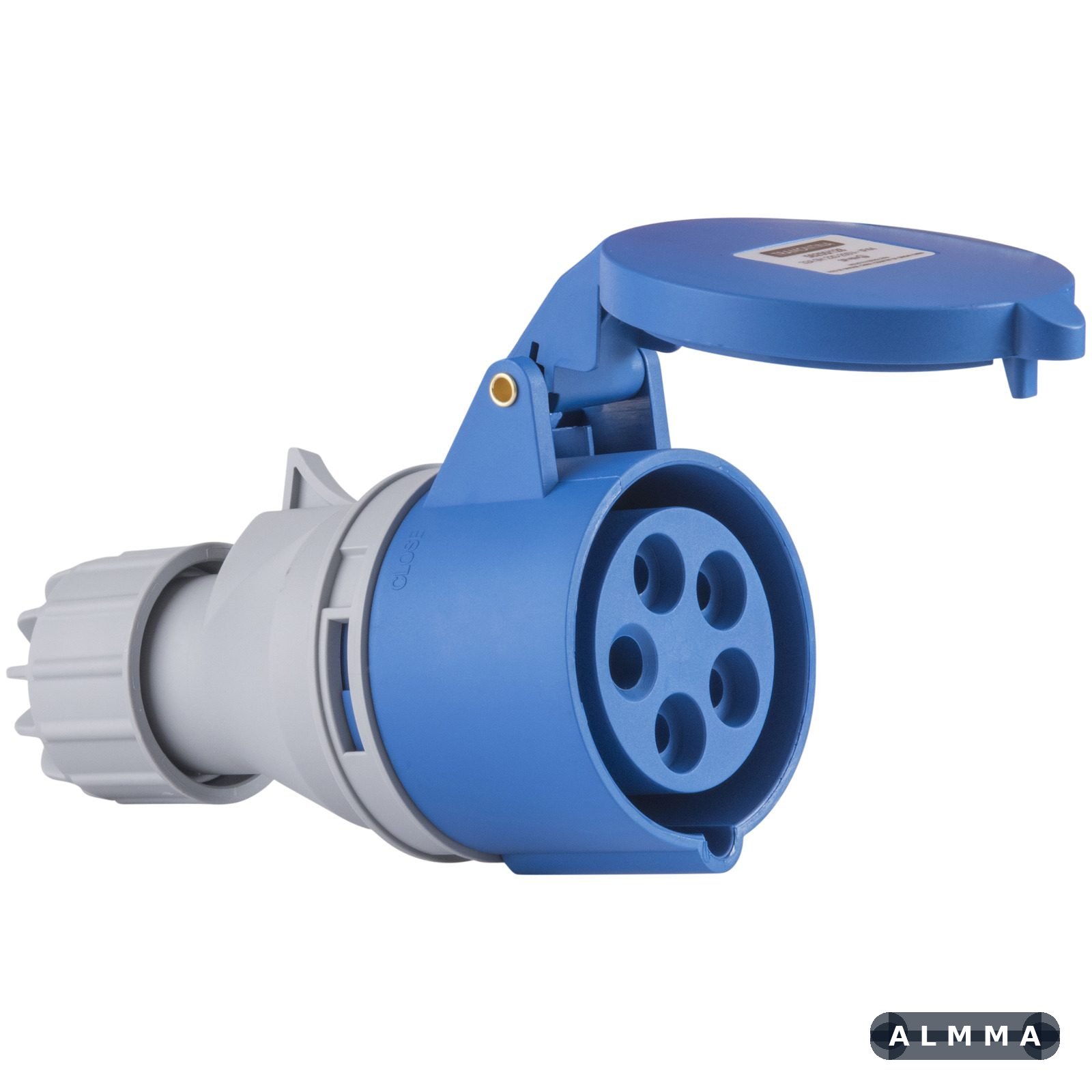 Tomada de Acoplamento Industrial 3P+N+T Tramontina 16 A 220-250 V 9 H IP44 10 UNIDADES EMB.MINIMA
