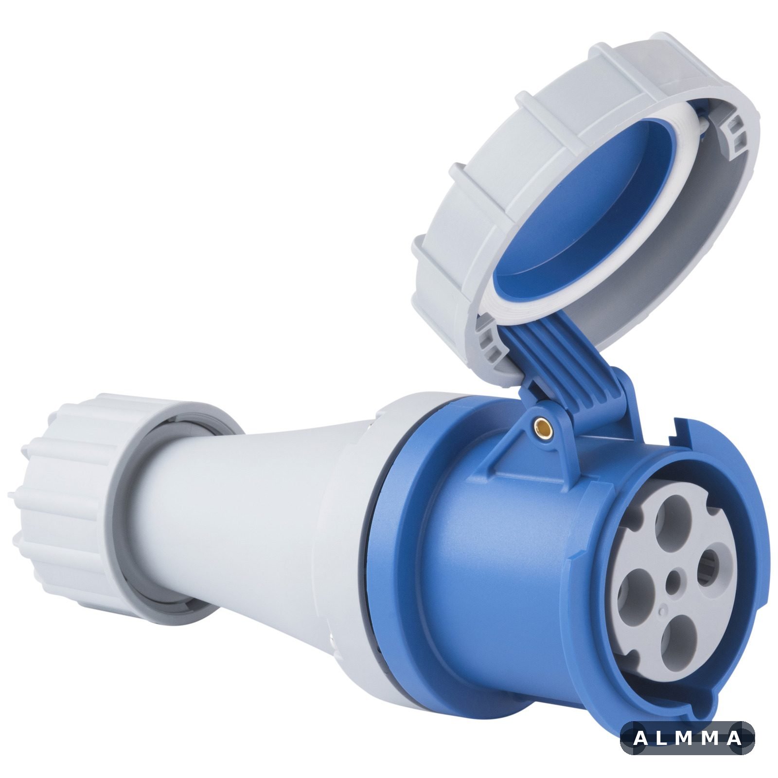 Tomada de Acoplamento Industrial 3P+T Tramontina 63 A 220-250 V 9 H IP67 10 UNIDADES EMB.MINIMA