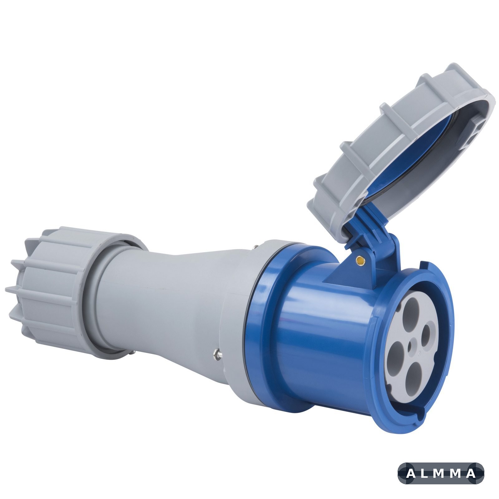 Tomada de Acoplamento Industrial 3P+T Tramontina 125 A 220-250 V 9 H IP67 6 UNIDADES EMB.MINIMA
