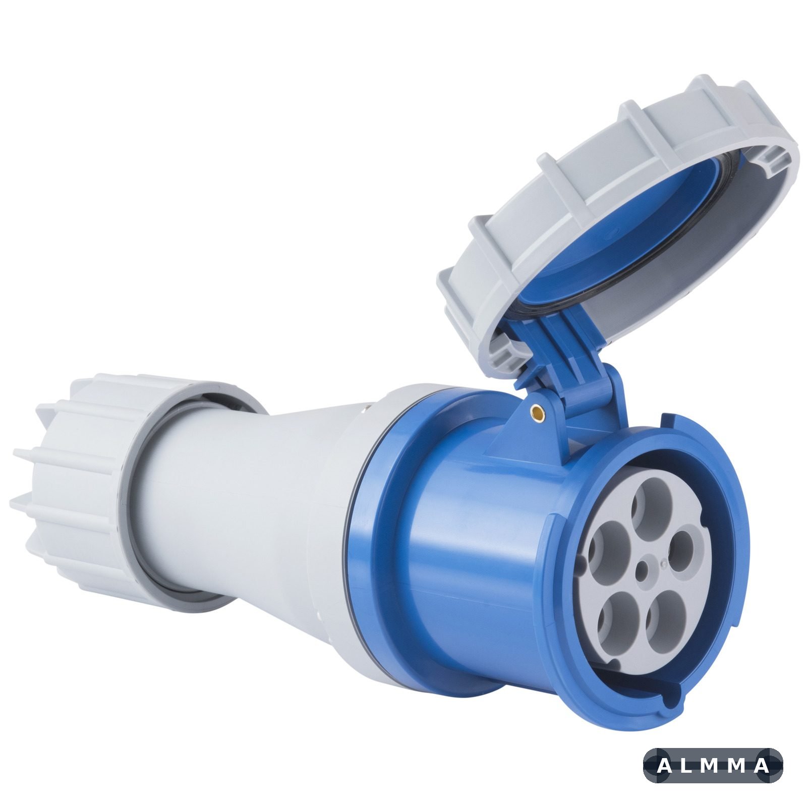 Tomada de Acoplamento Industrial 3P+N+T Tramontina 125 A 220-250 V 9 H 6 UNIDADES EMB.MINIMA