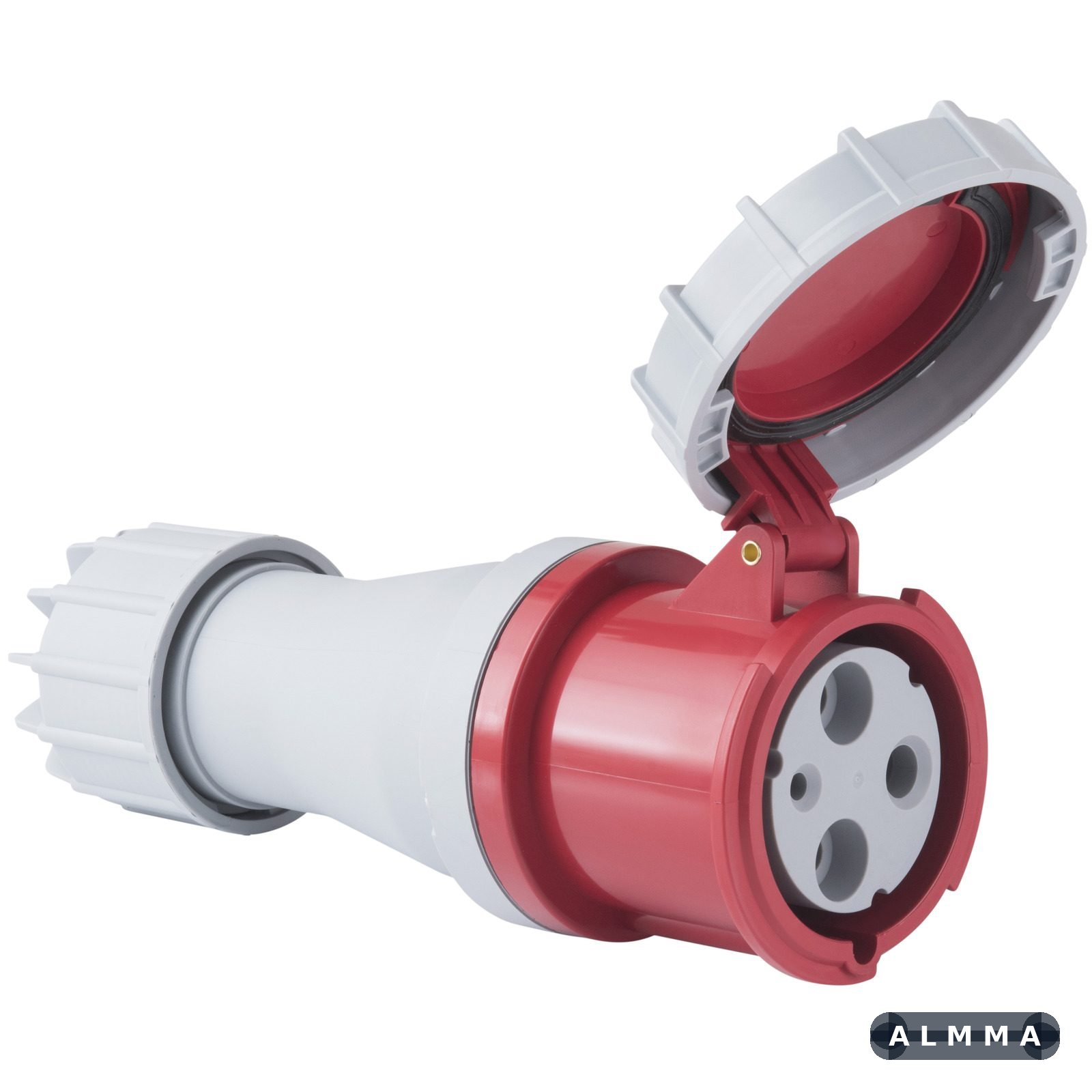 Tomada de Acoplamento Industrial 2P+T Tramontina 125 A 380-415 V 6 H IP67 6 UNIDADES EMB.MINIMA