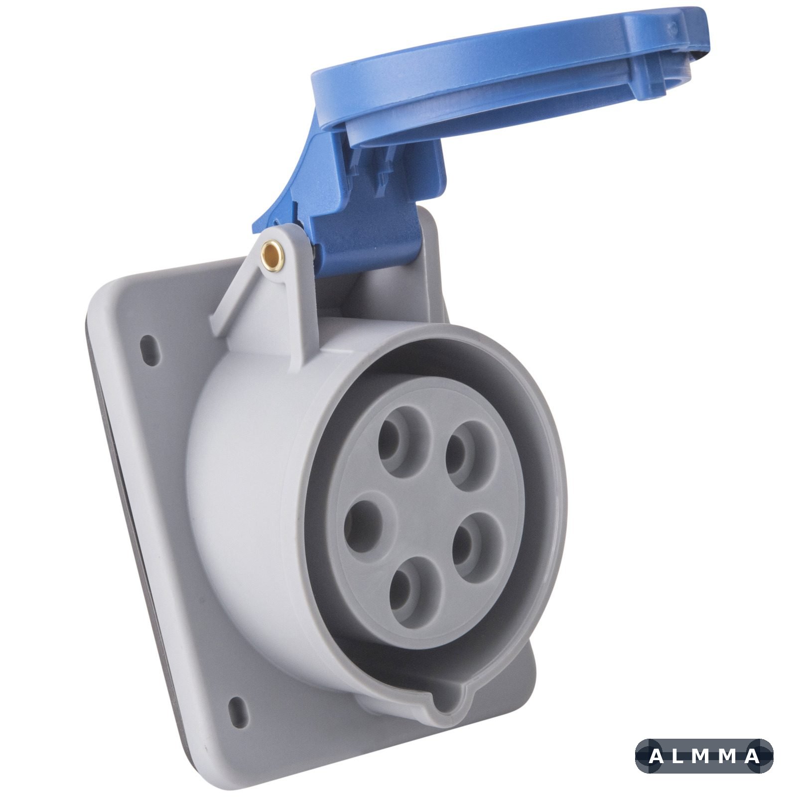 Tomada de Embutir Tramontina 3P+N+T 16 A 220-250 V 09h IP44 10 UNIDADES EMB.MINIMA