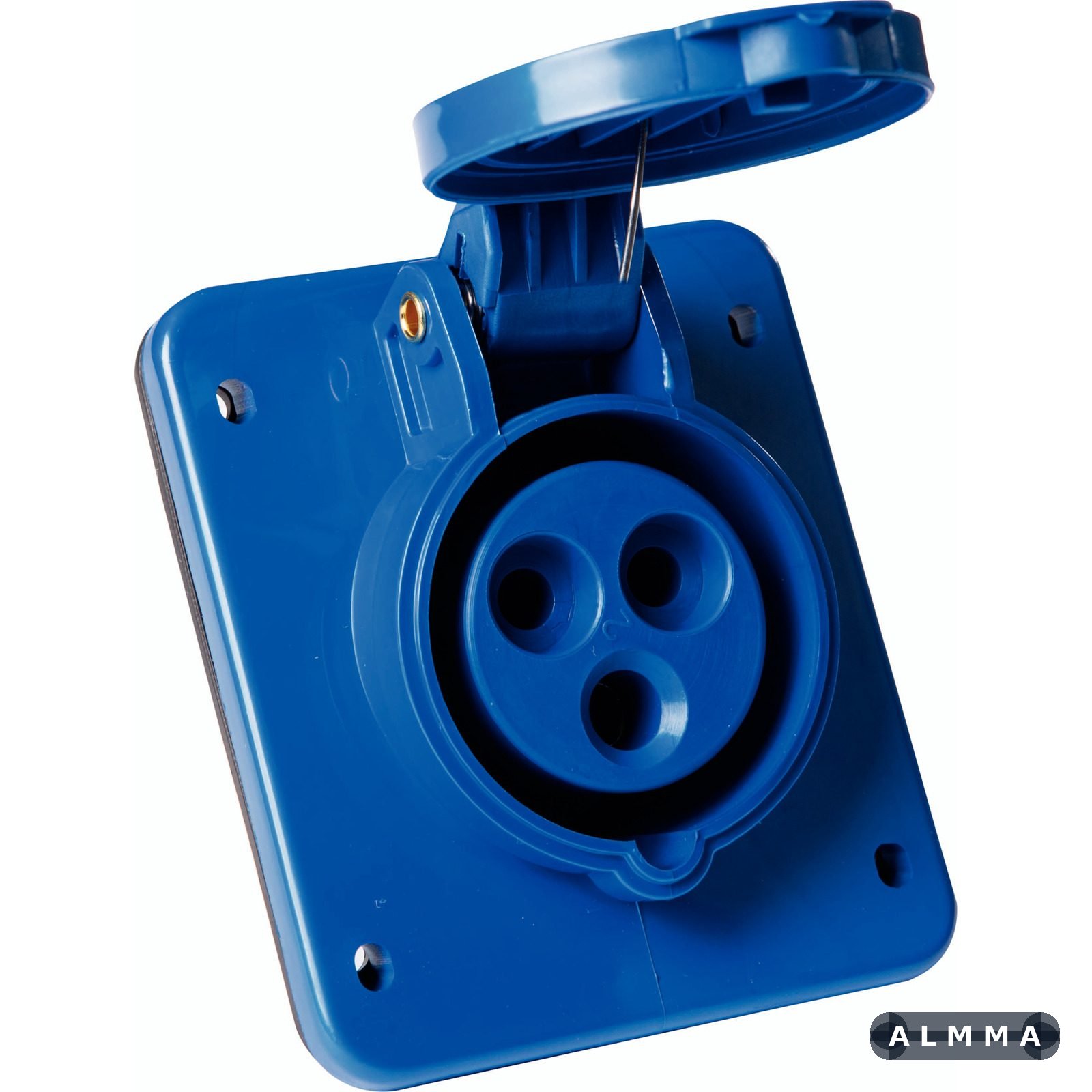 Tomada de Embutir Industrial 2P+T 16 A 220-250 Vca 6 H Tramontina 10 UNIDADES EMB.MINIMA