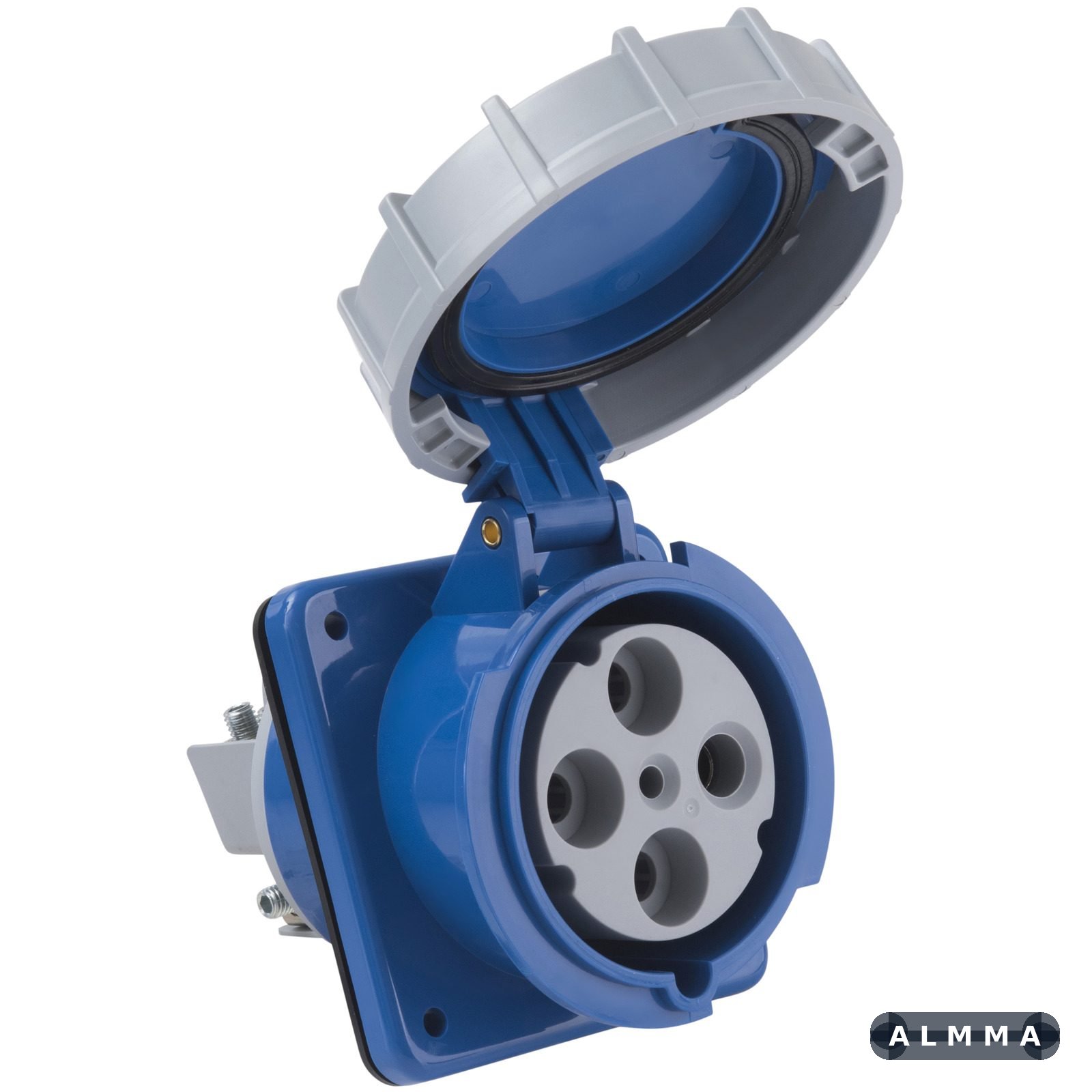 Tomada de Embutir Tramontina 3P+T 125 A 220-250 V 09h IP67 2 UNIDADES EMB.MINIMA