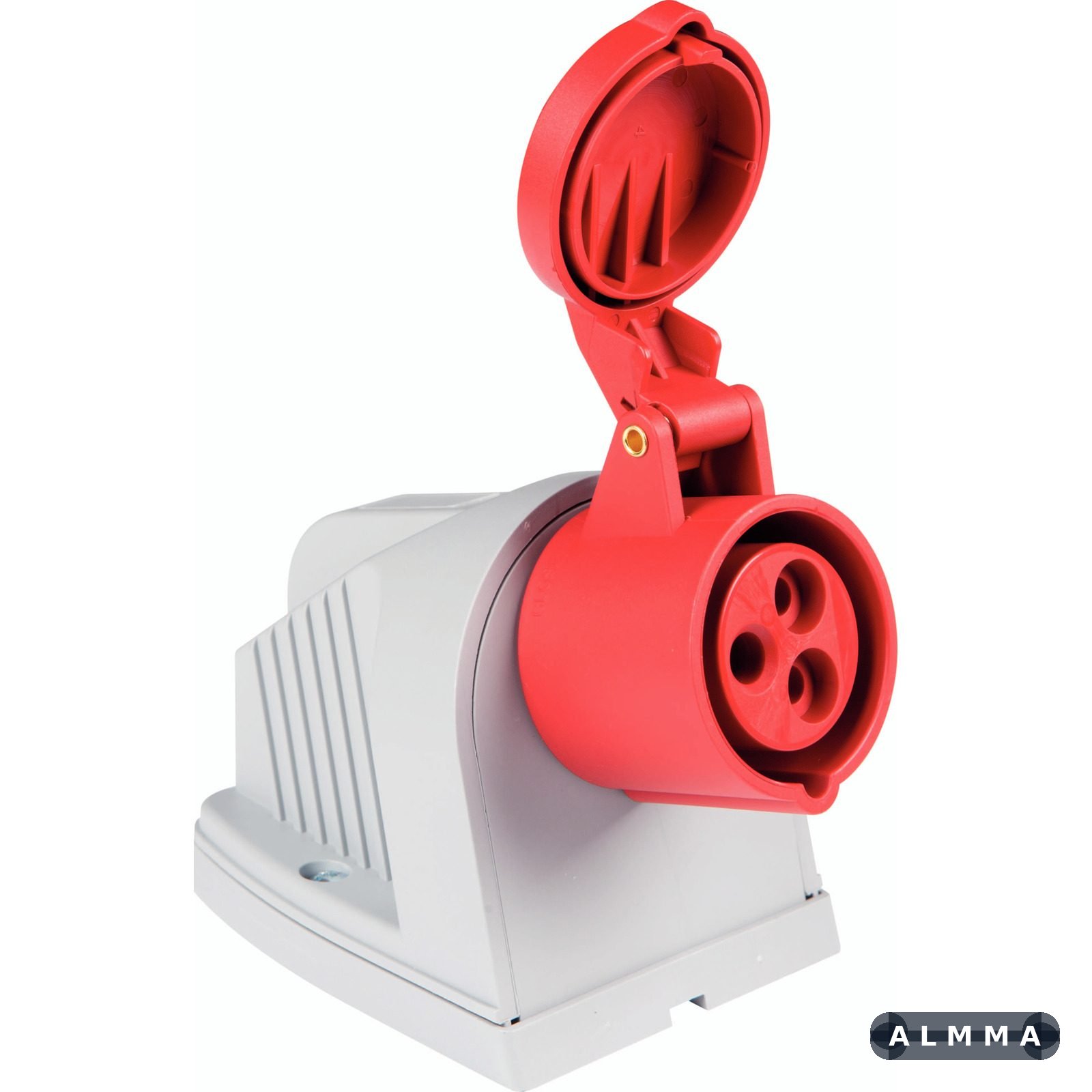 Tomada de Sobrepor Industrial 2P+T 32 A 380-415 Vca 9 H Tramontina 10 UNIDADES EMB.MINIMA