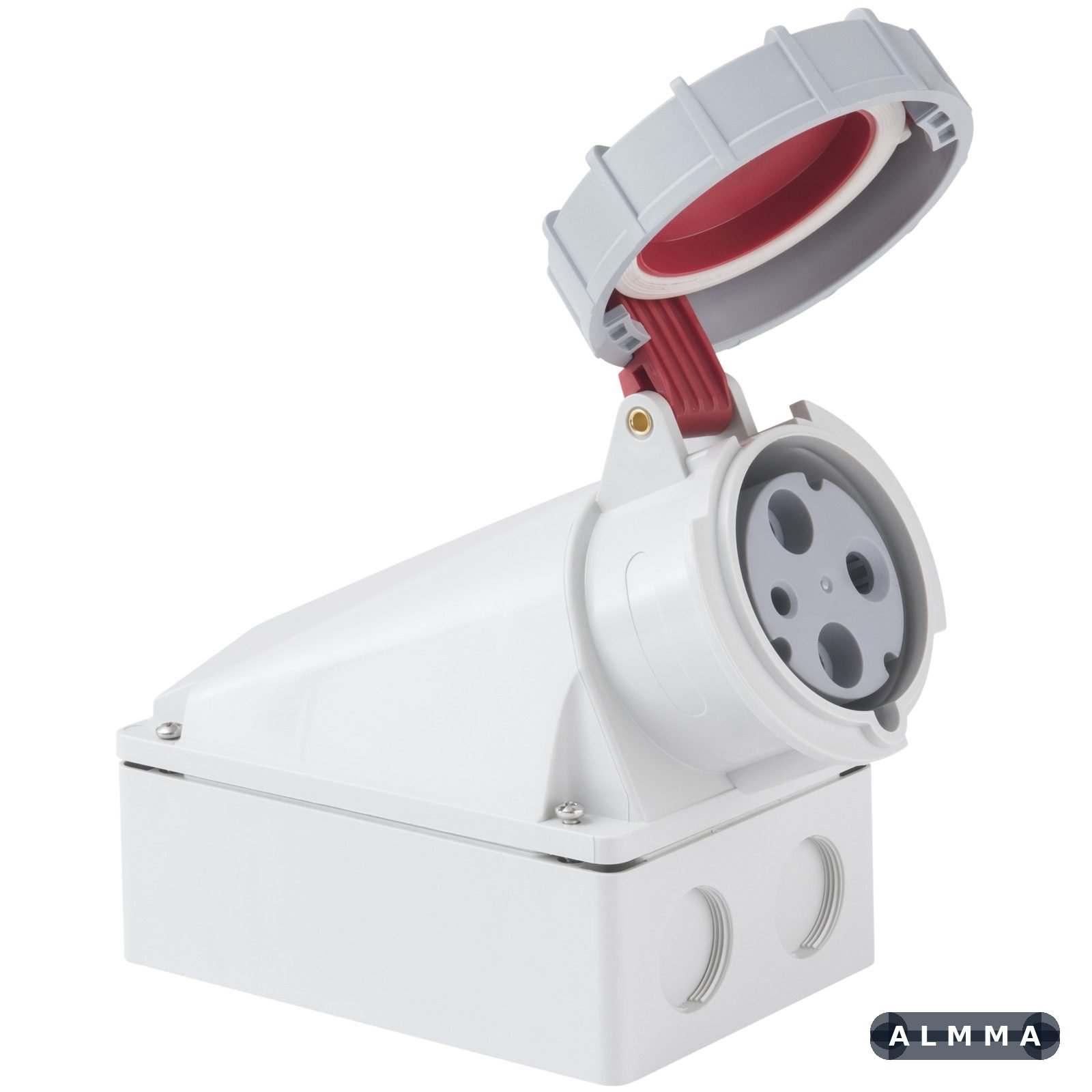 Tomada de Sobrepor Tramontina 2P+T 63 A 380-415 V 06h IP67 10 UNIDADES EMB.MINIMA
