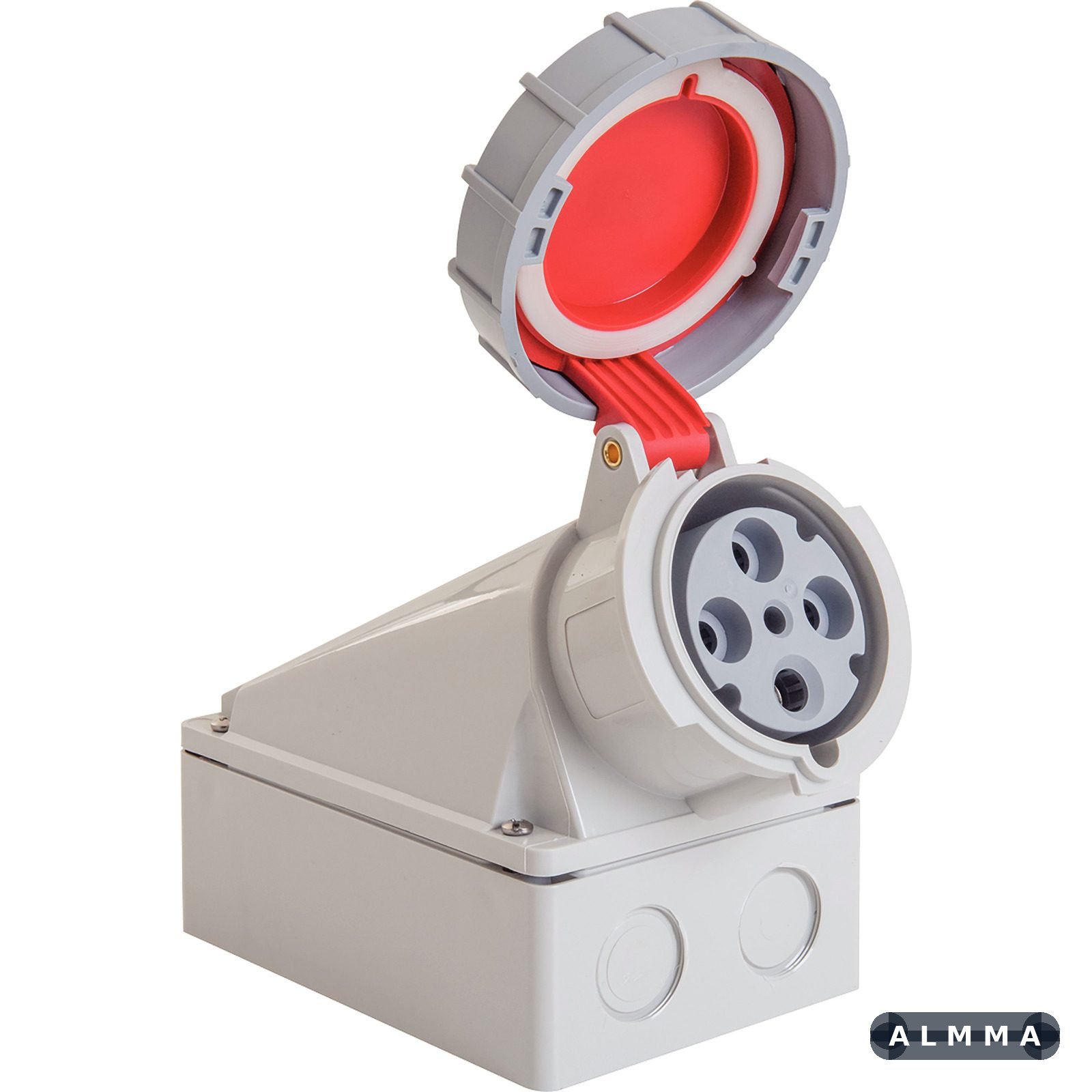 Tomada de Sobrepor Industrial 3P+T 63 A 380-415 Vca 6 H Tramontina 1 UNIDADES EMB.MINIMA