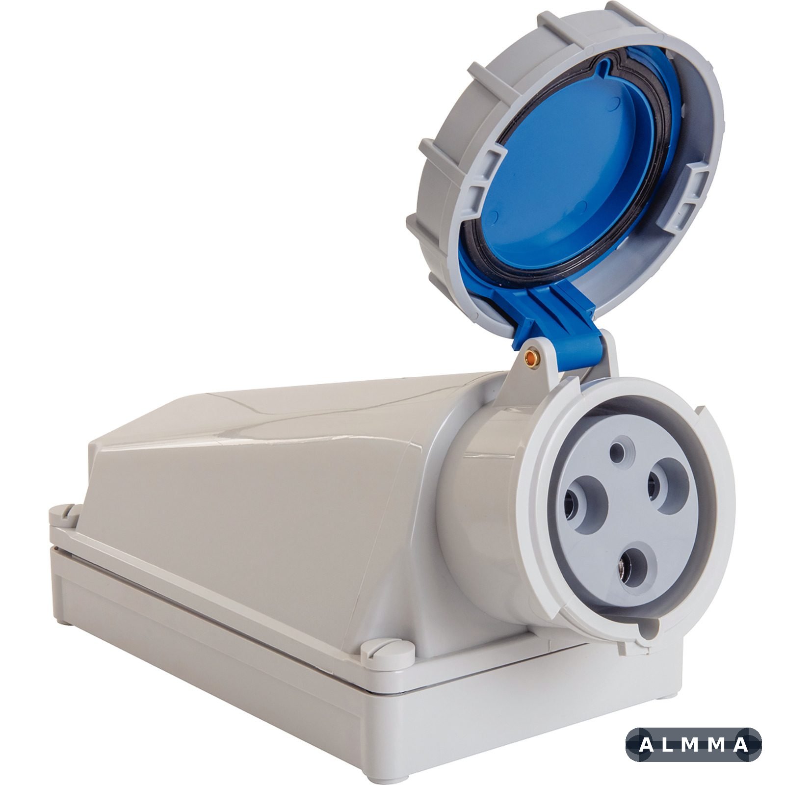Tomada de Sobrepor Industrial 2P+T 125 A 220-250 Vca 6 H Tramontina 1 UNIDADES EMB.MINIMA