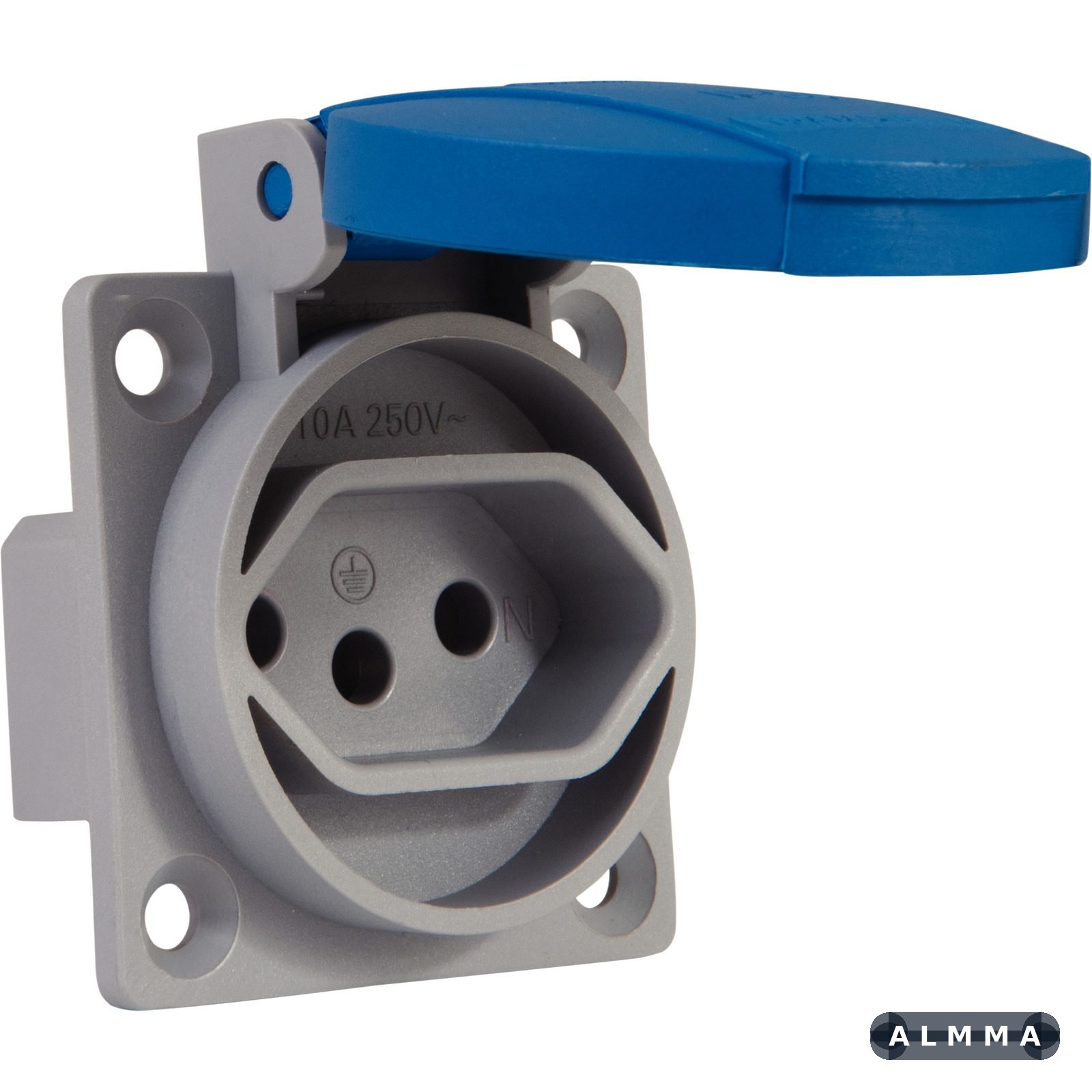 Tomada Industrial Monofásica 10 A 250 V Tramontina 10 UNIDADES EMB.MINIMA