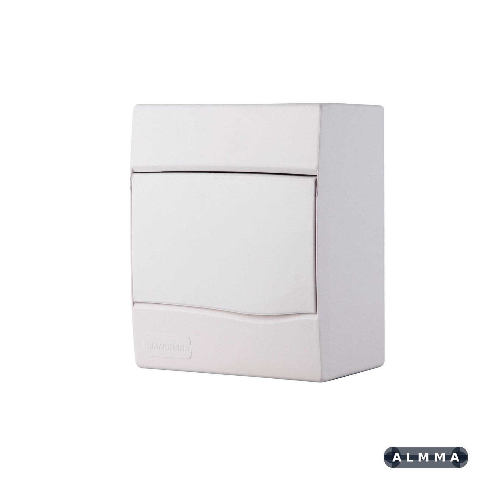 Quadro de Distribuição de Sobrepor 5 DIN ou 3 NEMA Tramontina com Porta Branca 10 UNIDADES EMB.MINIMA