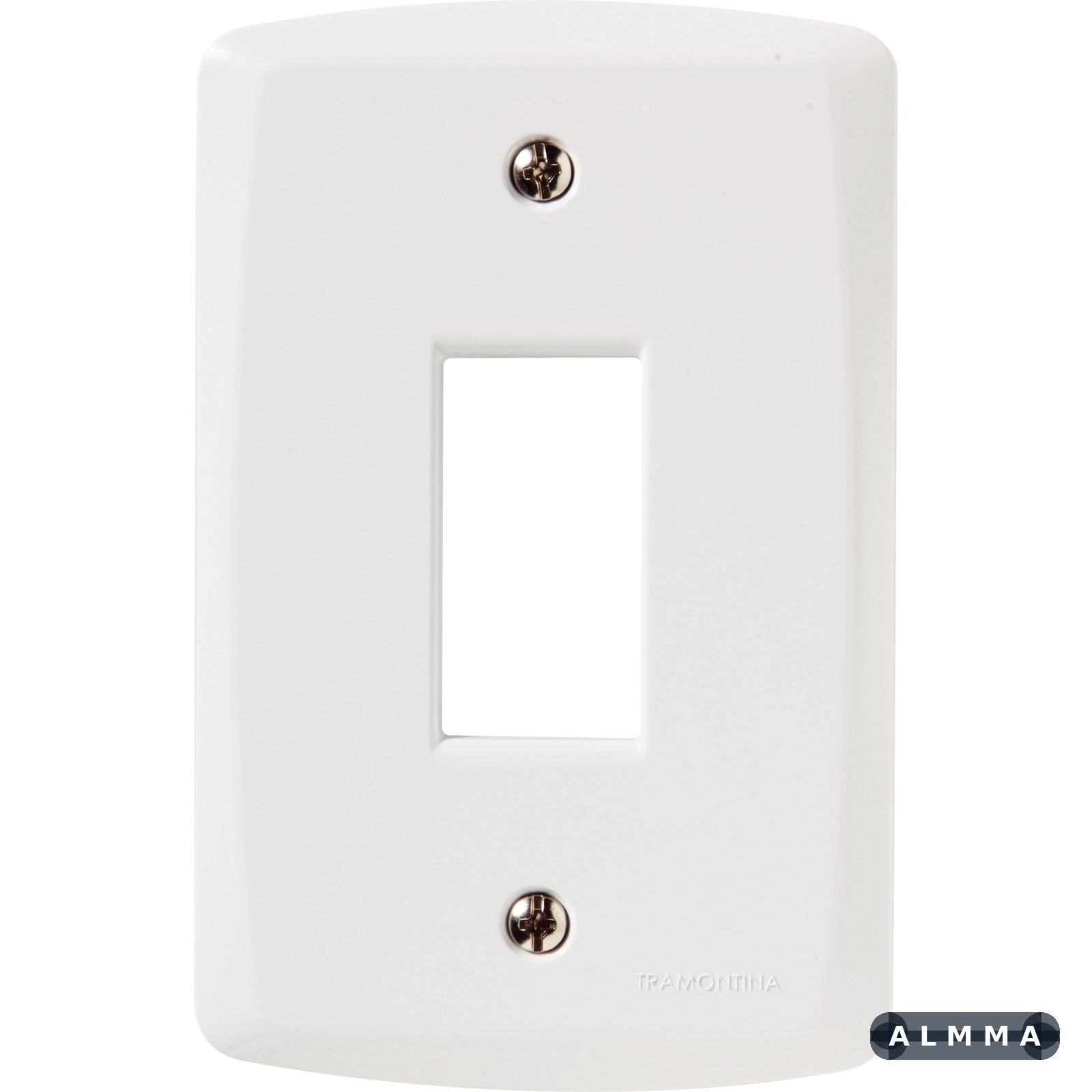 Placa Vertical 1 Posto 4x2 Tramontina Lux² Branca 20 UNIDADES EMB.MINIMA