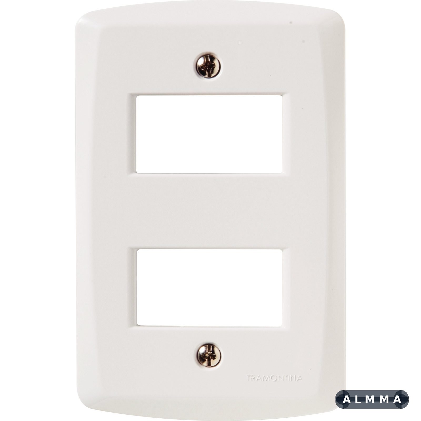 Placa 2 Postos Afastados 4x2 Tramontina Lux² Branca 20 UNIDADES EMB.MINIMA