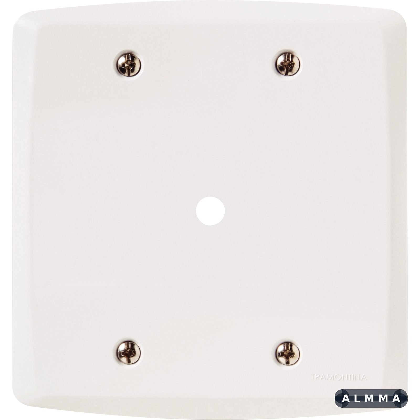 Placa com 1 Furo 9,5 mm 4x4 Tramontina Lux² Branca 20 UNIDADES EMB.MINIMA