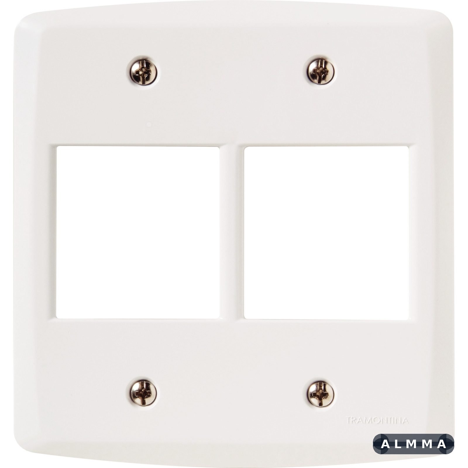 Placa 4 Postos 4x4 Tramontina Lux² Branca 20 UNIDADES EMB.MINIMA
