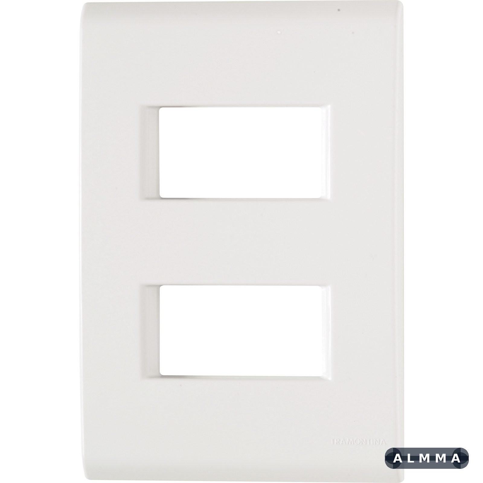 Placa 2 Postos Afastados 4x2 Tramontina Liz Branca 20 UNIDADES EMB.MINIMA
