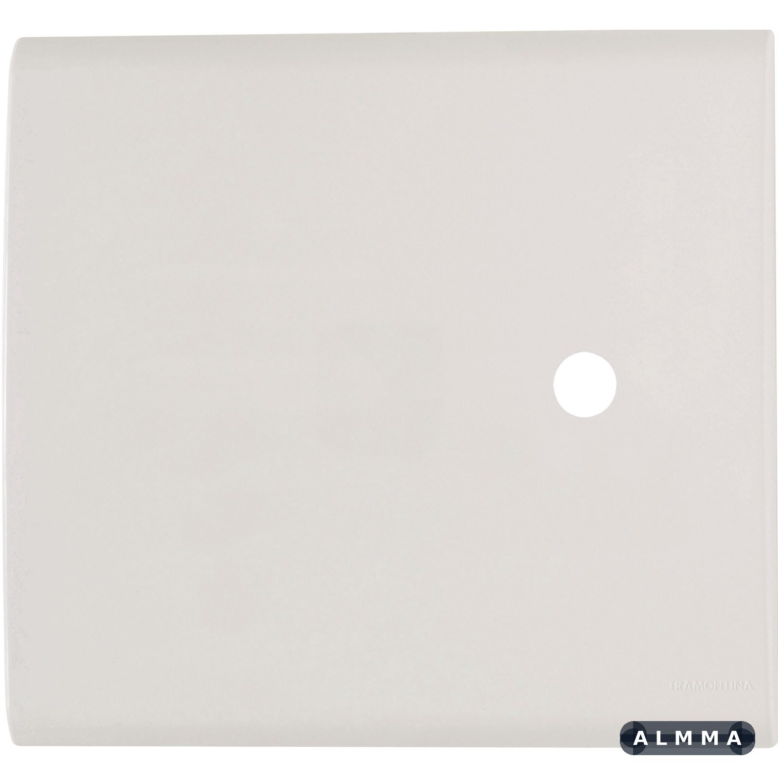 Placa com 1 Furo 4x4 9,5 mm Tramontina Liz Branca 20 UNIDADES EMB.MINIMA