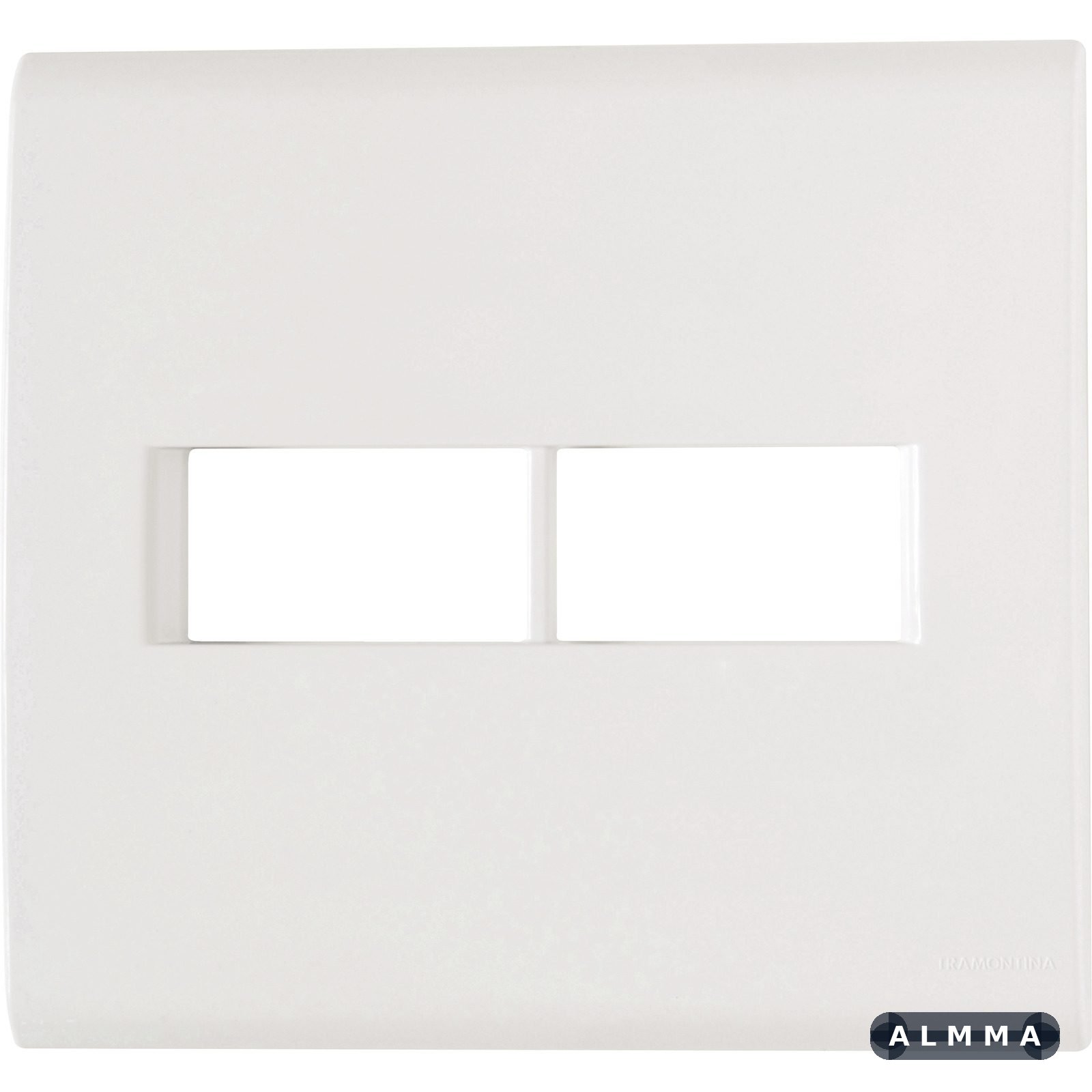 Placa 2 Postos 4x4 Tramontina Liz Branca 20 UNIDADES EMB.MINIMA