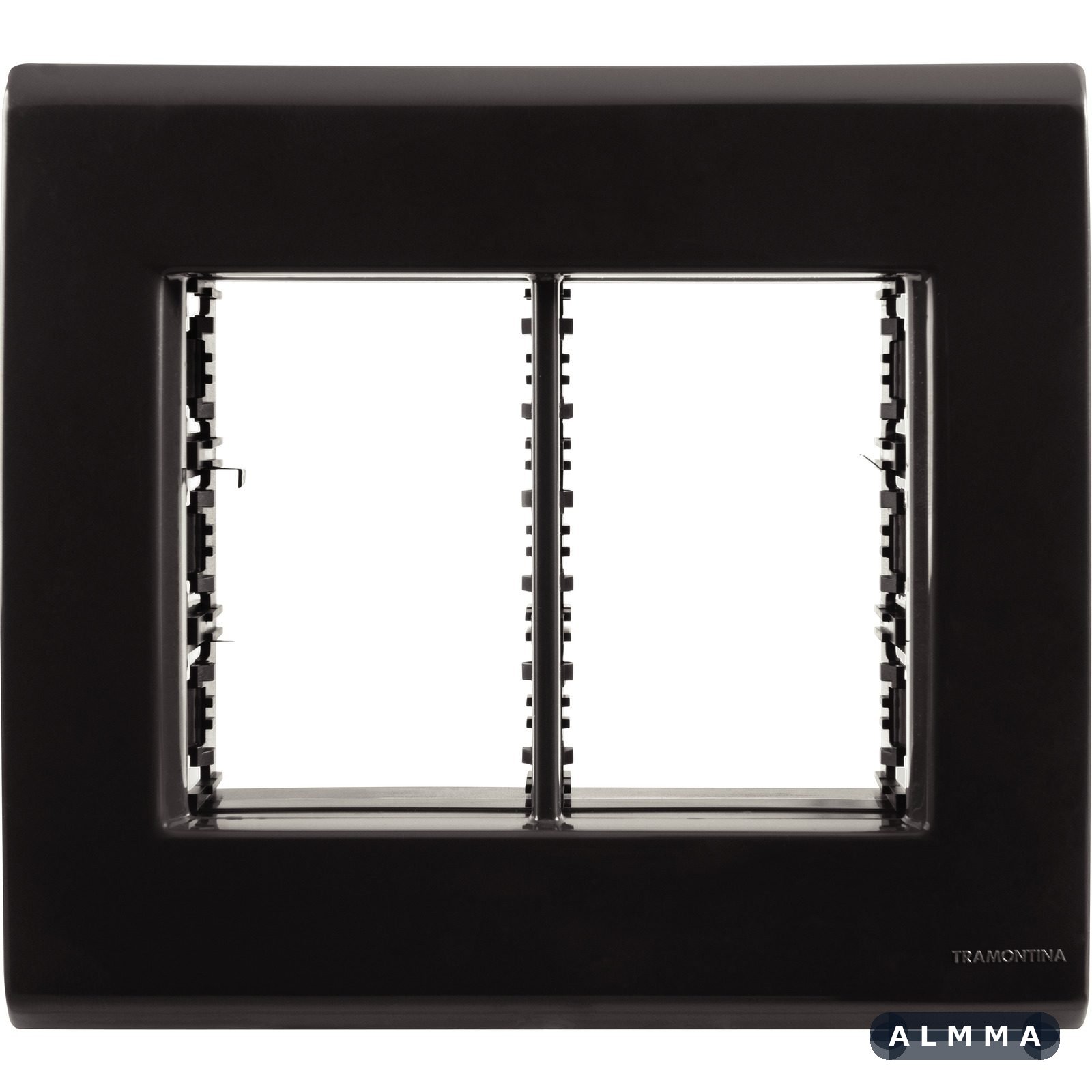 Placa 6 Postos 4x4 Tramontina Liz Grafite 20 UNIDADES EMB.MINIMA