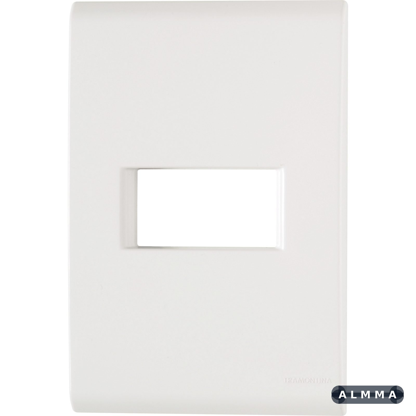Placa 1 Posto Horizontal 4x2 Tramontina Liz Branca 120 UNIDADES EMB.MINIMA
