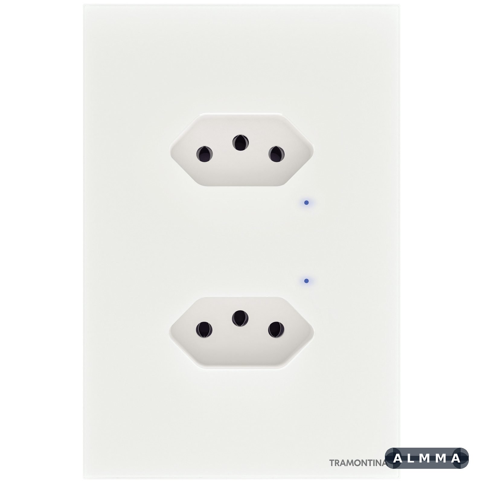 Tomada Onne Touch Smart Tramontina Branco com 2 Tomadas 2P+T 10 A 250 V 1 UNIDADES EMB.MINIMA