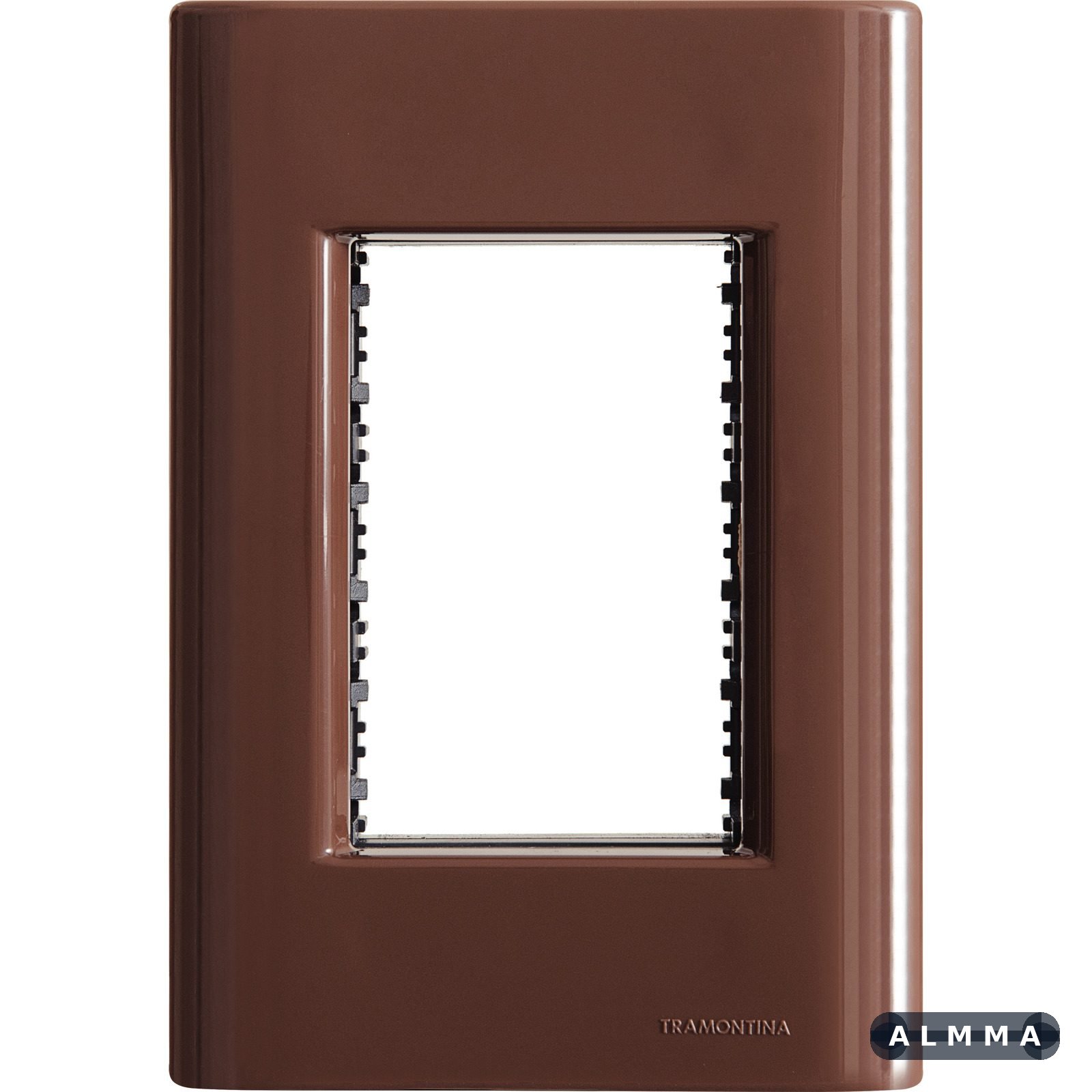 Placa 3 Postos 4x2 Tramontina Giz Madeira com Suporte 20 UNIDADES EMB.MINIMA