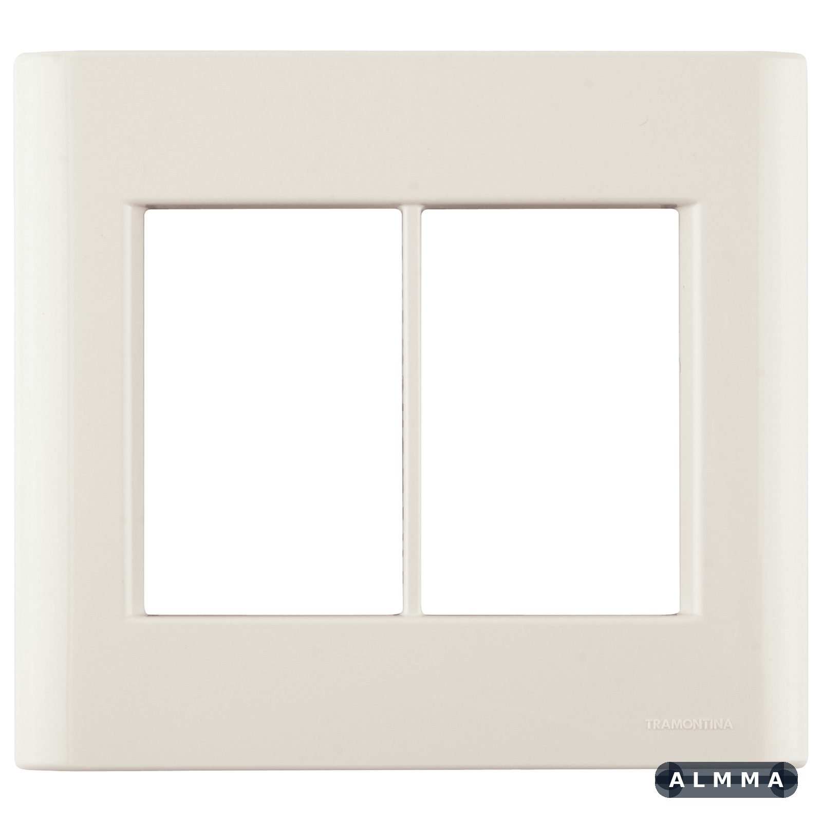 Placa 6 Postos 4x4 Tramontina Giz Pérola com Suporte 20 UNIDADES EMB.MINIMA