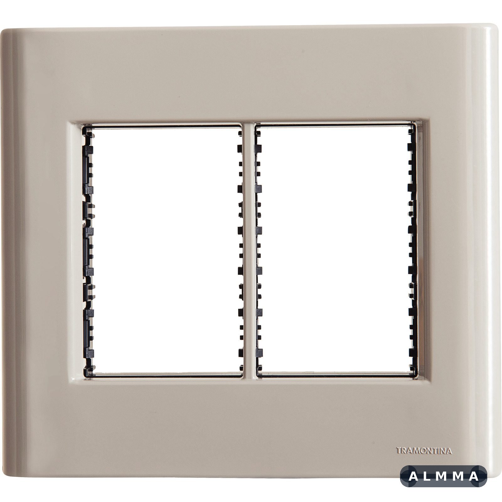 Placa 6 Postos 4x4 Tramontina Giz Fendi com Suporte 20 UNIDADES EMB.MINIMA