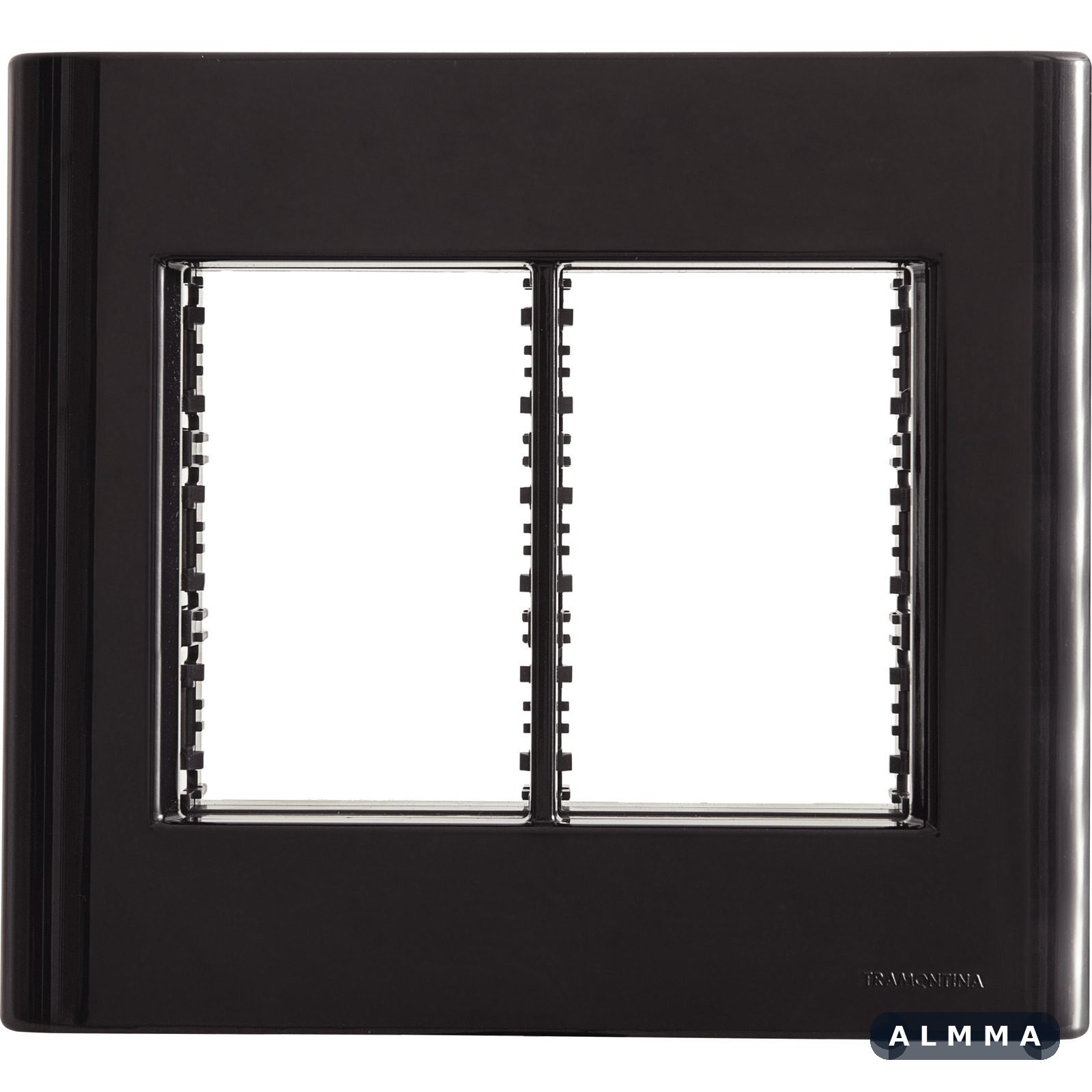 Placa 6 Postos 4x4 Tramontina Giz Preta com Suporte 20 UNIDADES EMB.MINIMA