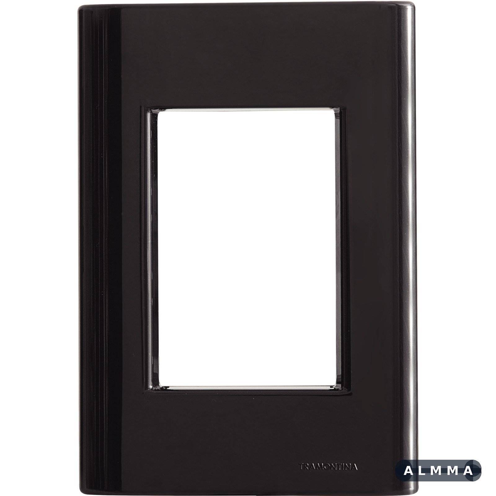 Placa 3 Postos 4x2 Tramontina Giz Preta sem Suporte 20 UNIDADES EMB.MINIMA