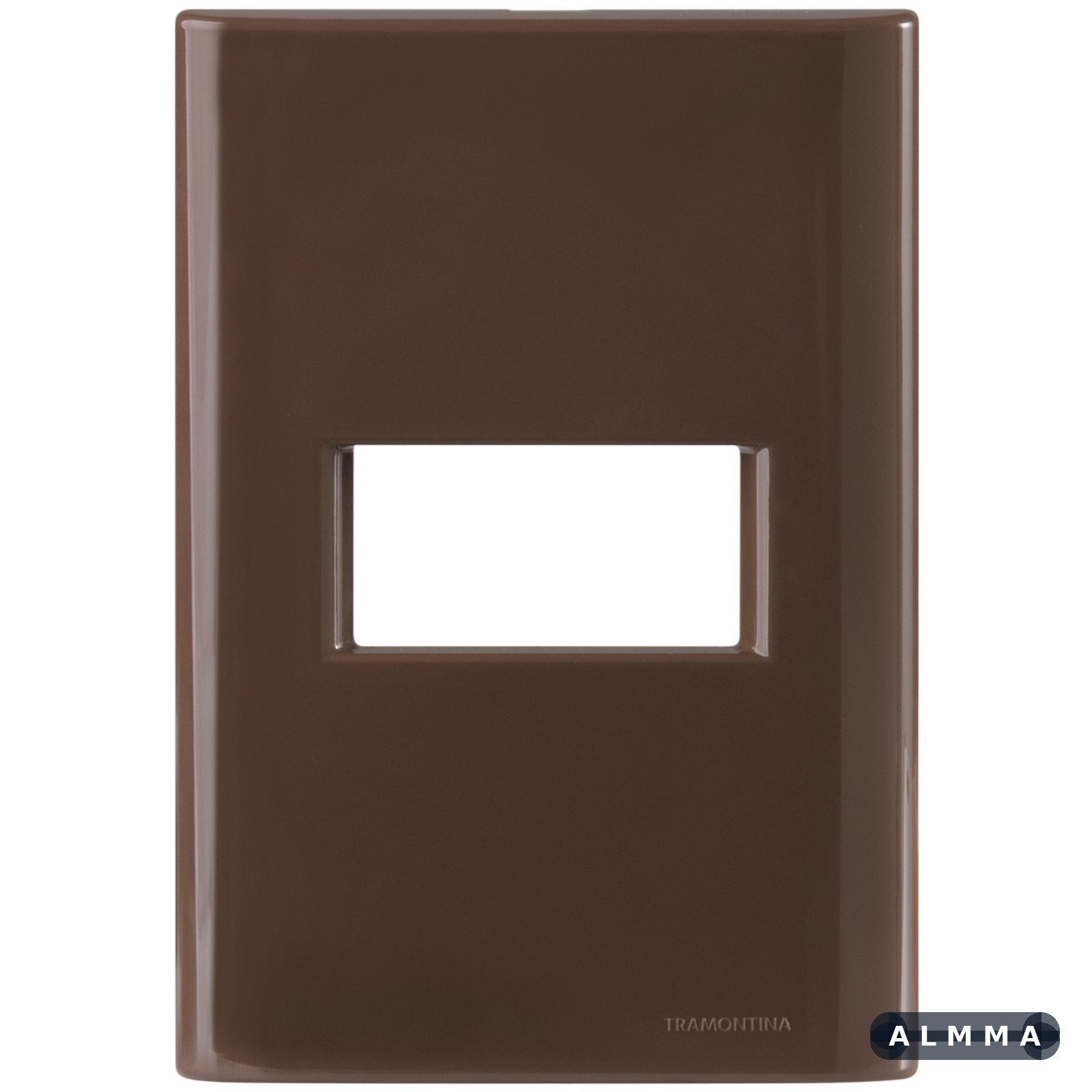 Placa 1 Posto Horizontal Tramontina Giz com Suporte Madeira 20 UNIDADES EMB.MINIMA