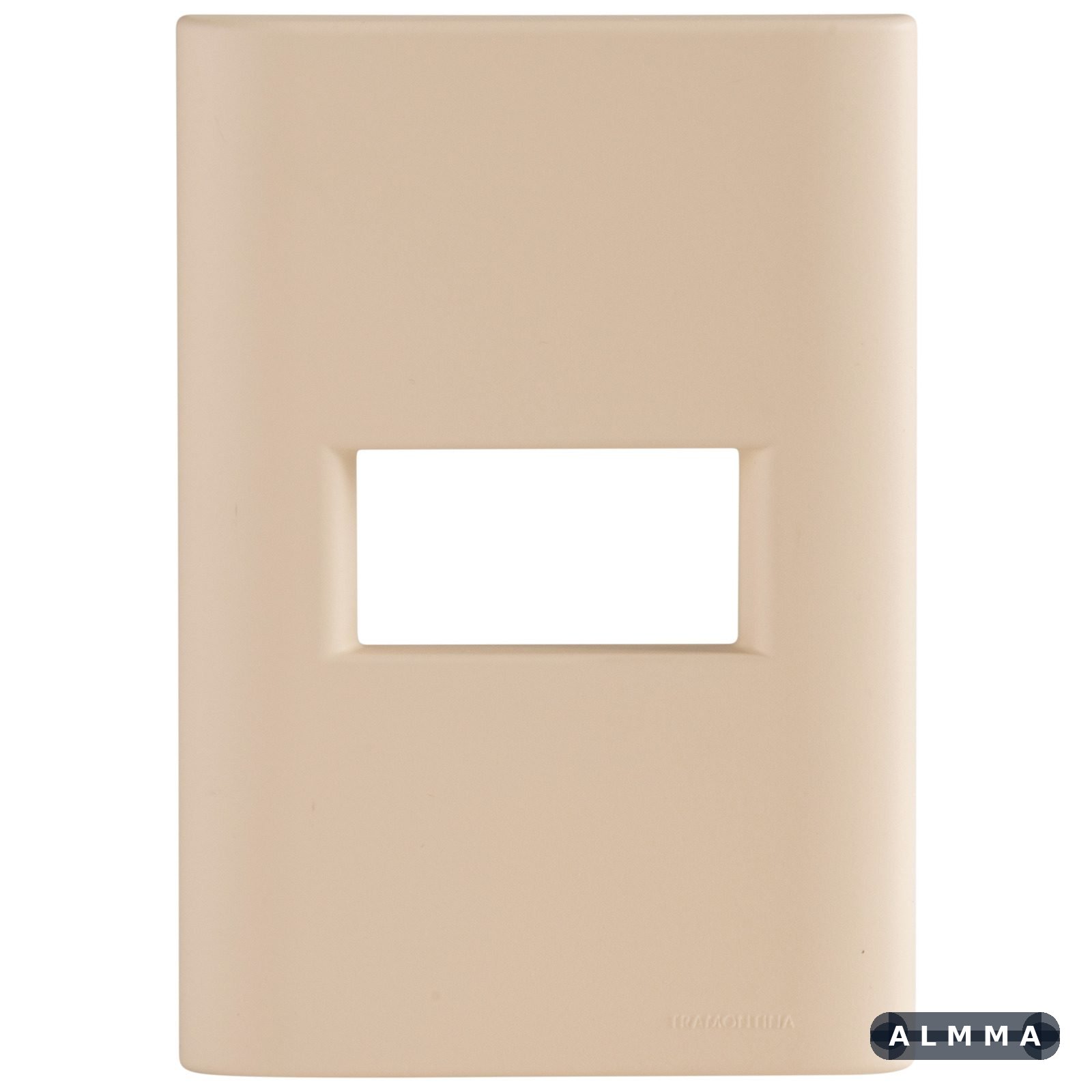 Placa 1 Posto Horizontal Tramontina Giz com Suporte Nude Soft Touch 20 UNIDADES EMB.MINIMA