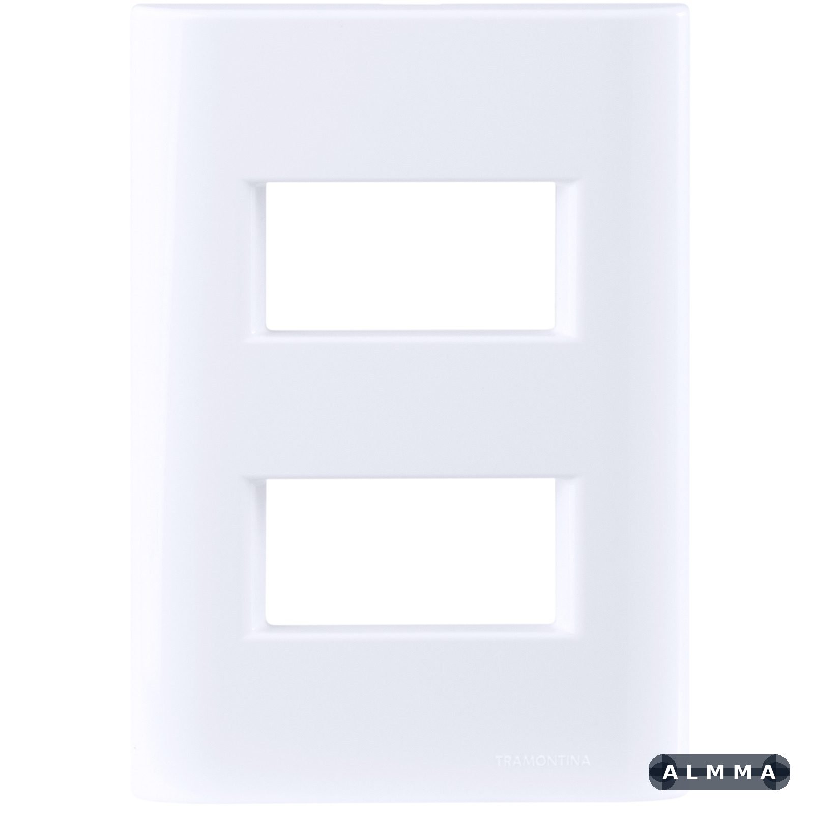 Placa 2 Postos Afastados Tramontina Giz com Suporte Branco 20 UNIDADES EMB.MINIMA