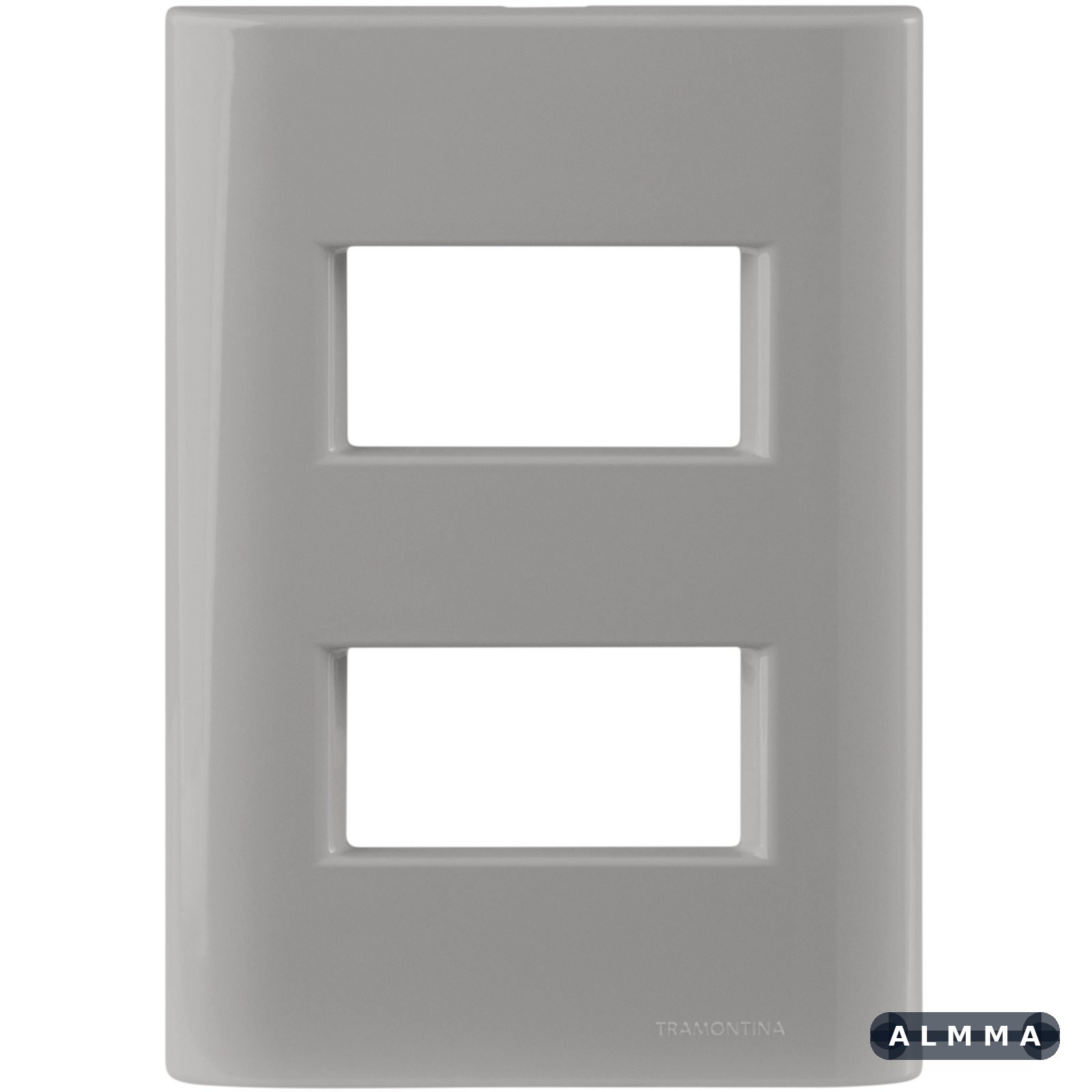 Placa 2 Postos Afastados Tramontina Giz com Suporte Fendi 20 UNIDADES EMB.MINIMA