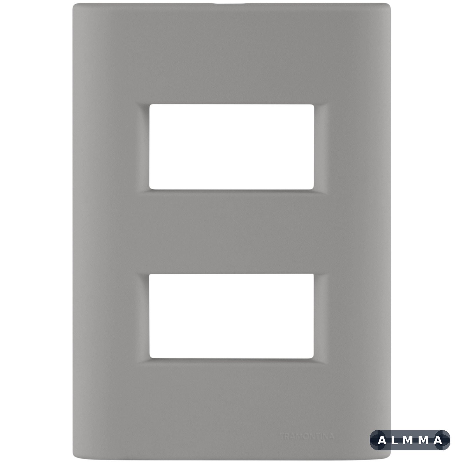 Placa 2 Postos Afastados Tramontina Giz com Suporte Fendi Soft Touch 20 UNIDADES EMB.MINIMA