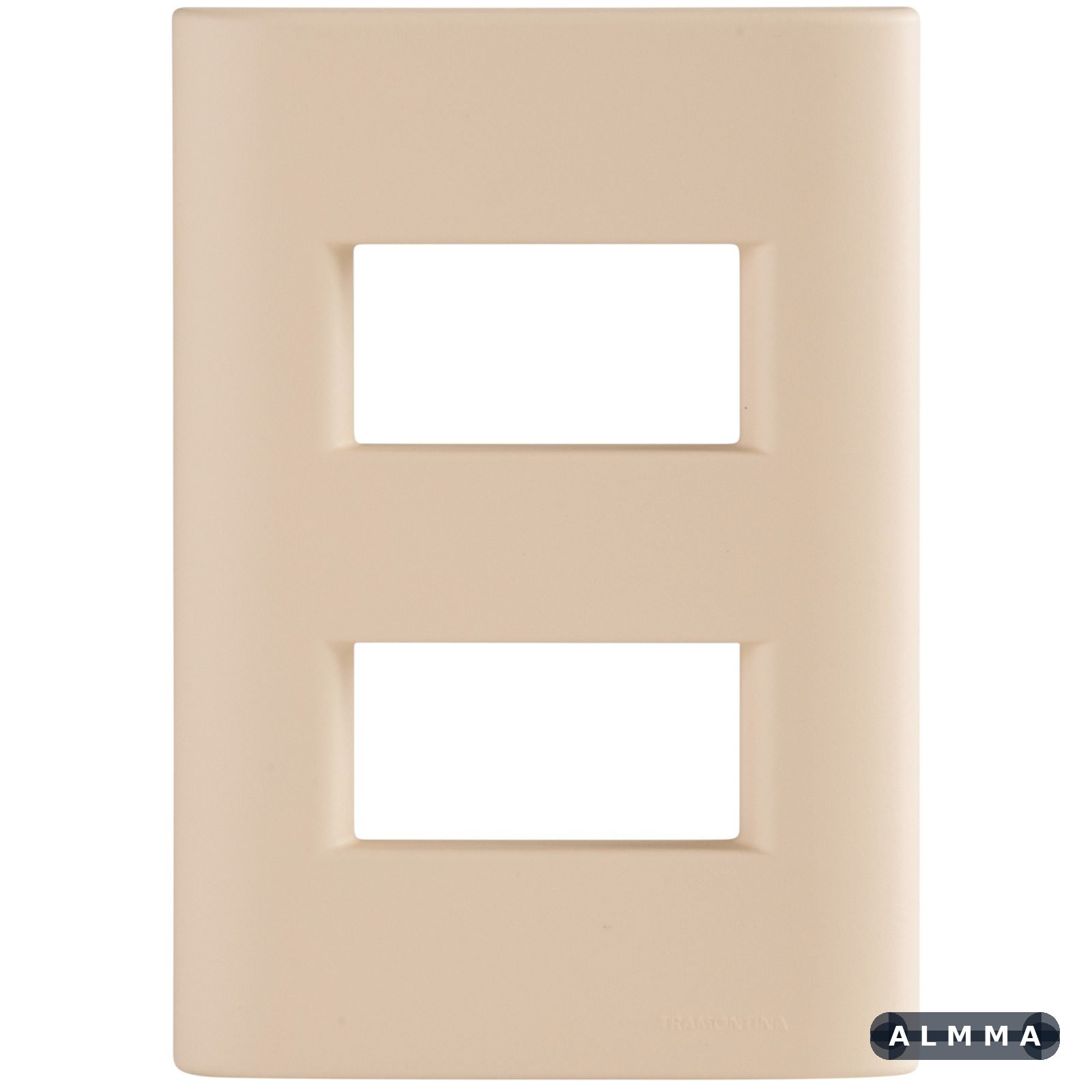 Placa 2 Postos Afastados Tramontina Giz com Suporte Nude Soft Touch 20 UNIDADES EMB.MINIMA