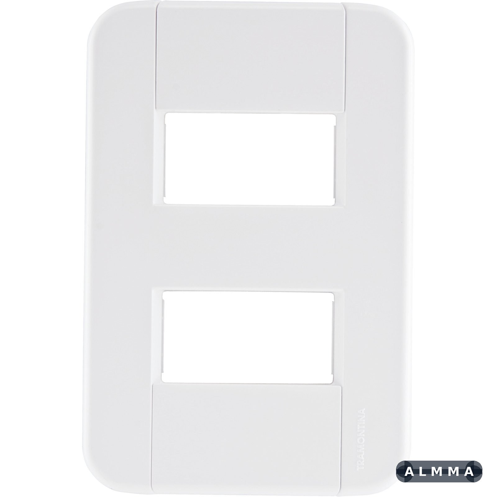 Placa 2 Postos Afastados 4x2 Tramontina Tablet Branca 20 UNIDADES EMB.MINIMA