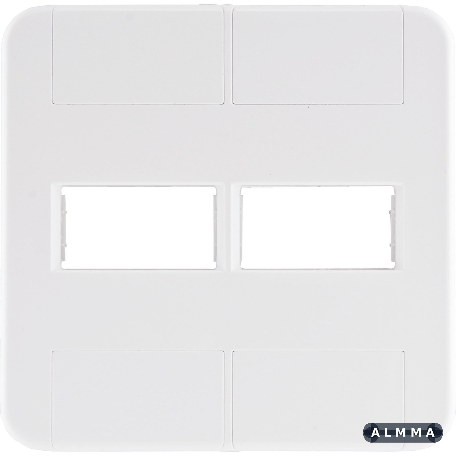 Placa 2 Postos 4x4 Tramontina Tablet Branca 20 UNIDADES EMB.MINIMA