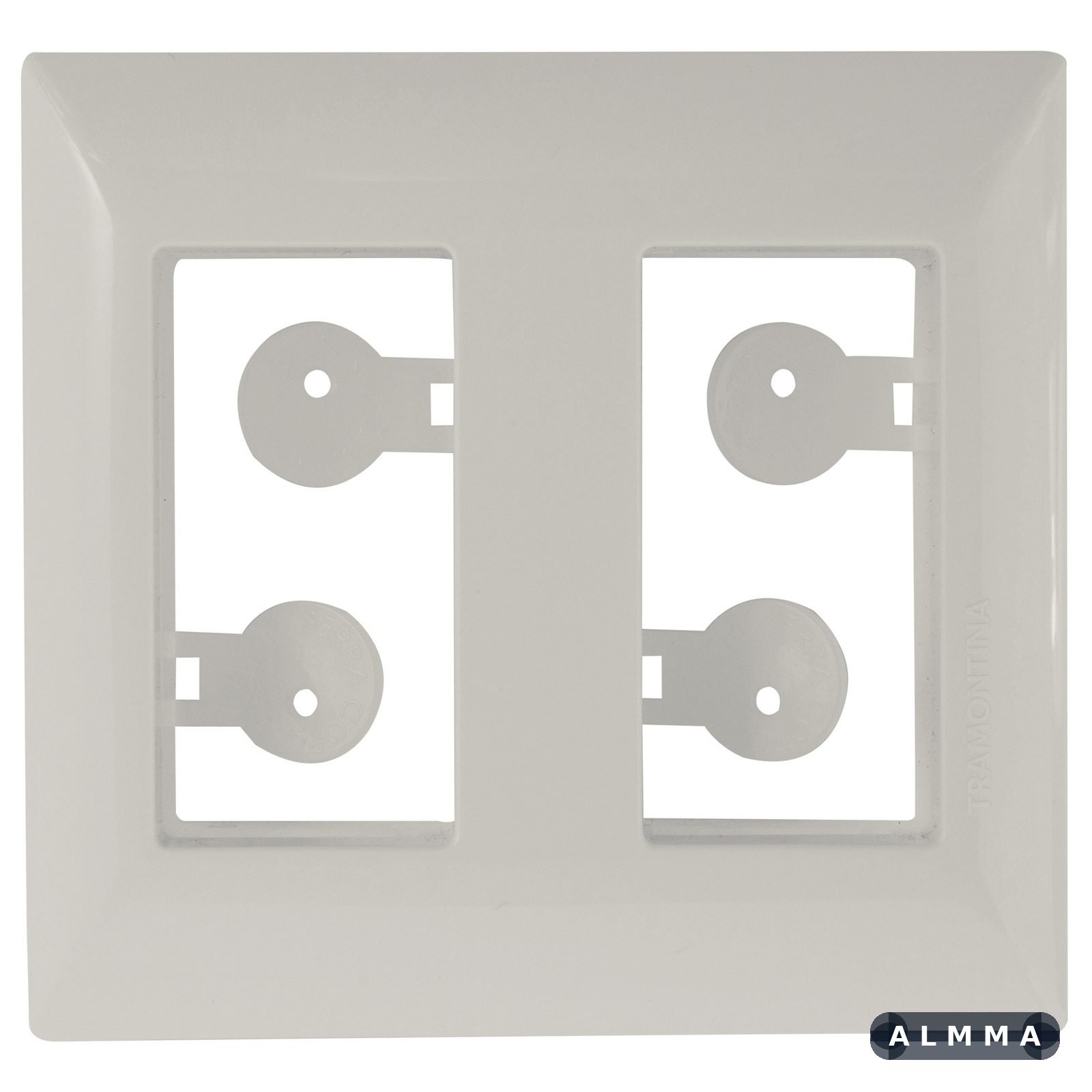 Placa para Móvel 2 Postos Tramontina Aria Branca 20 UNIDADES EMB.MINIMA